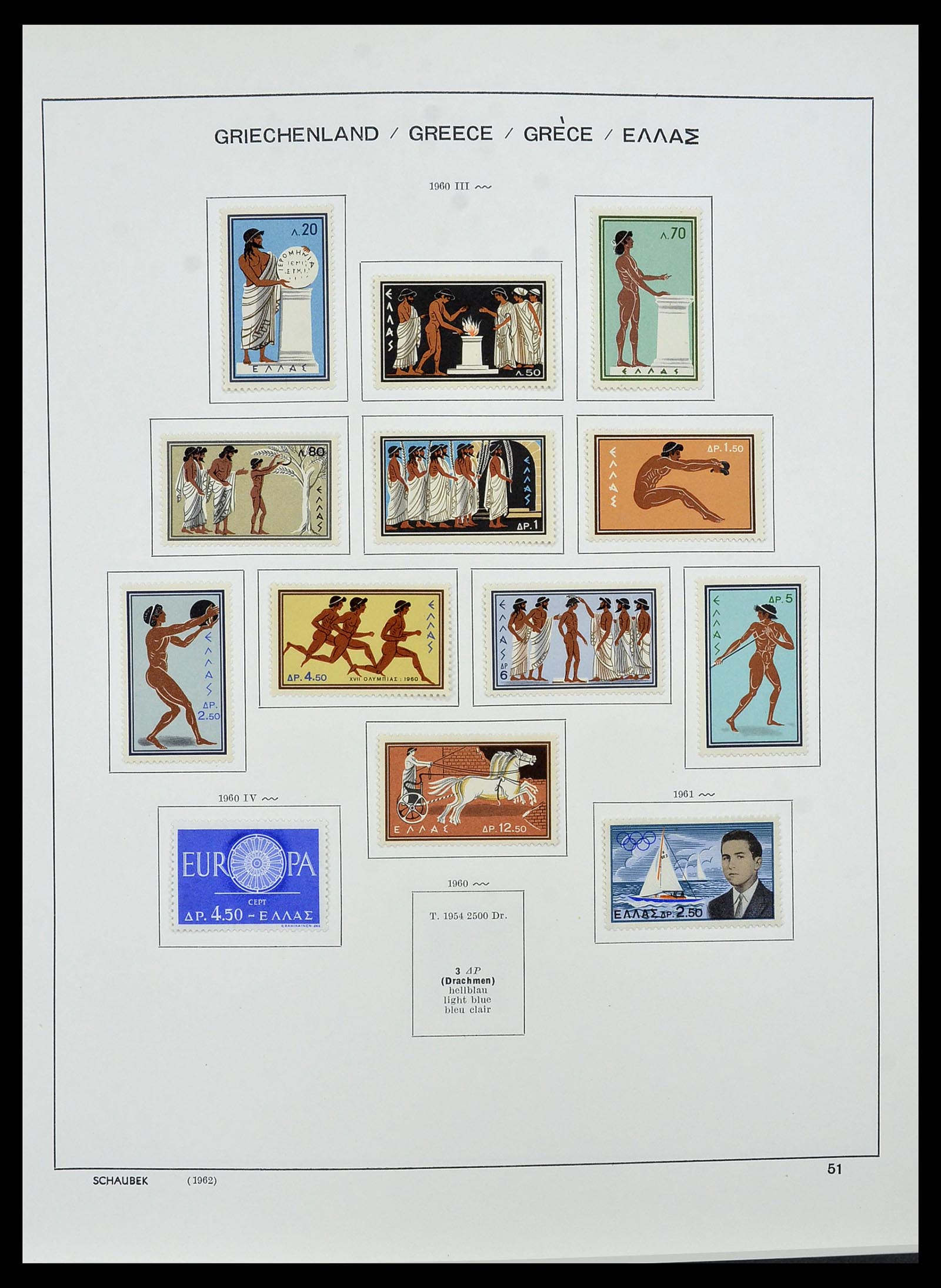 34478 053 - Postzegelverzameling 34478 Griekenland 1906-1982.