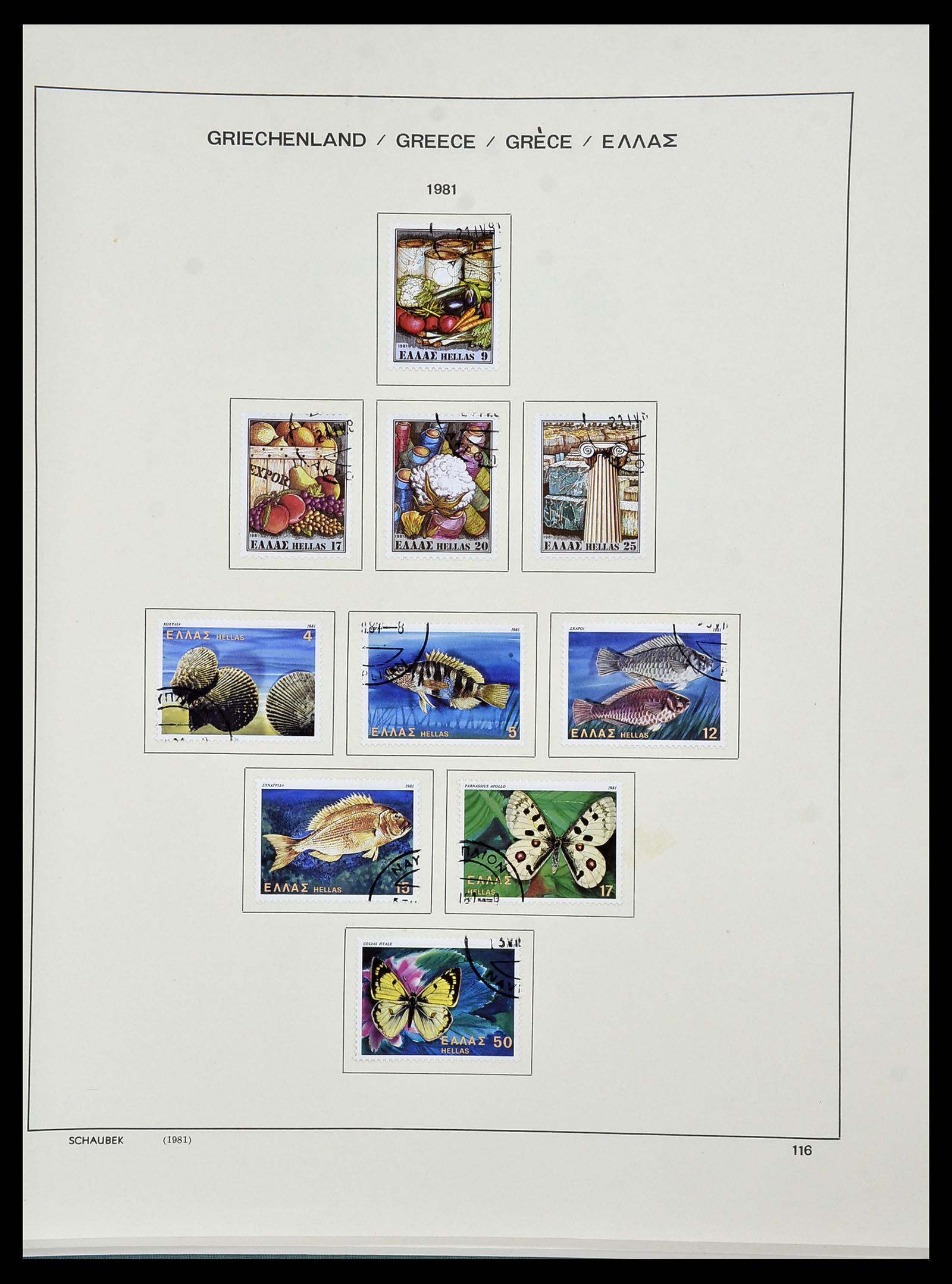 34478 188 - Postzegelverzameling 34478 Griekenland 1906-1982.
