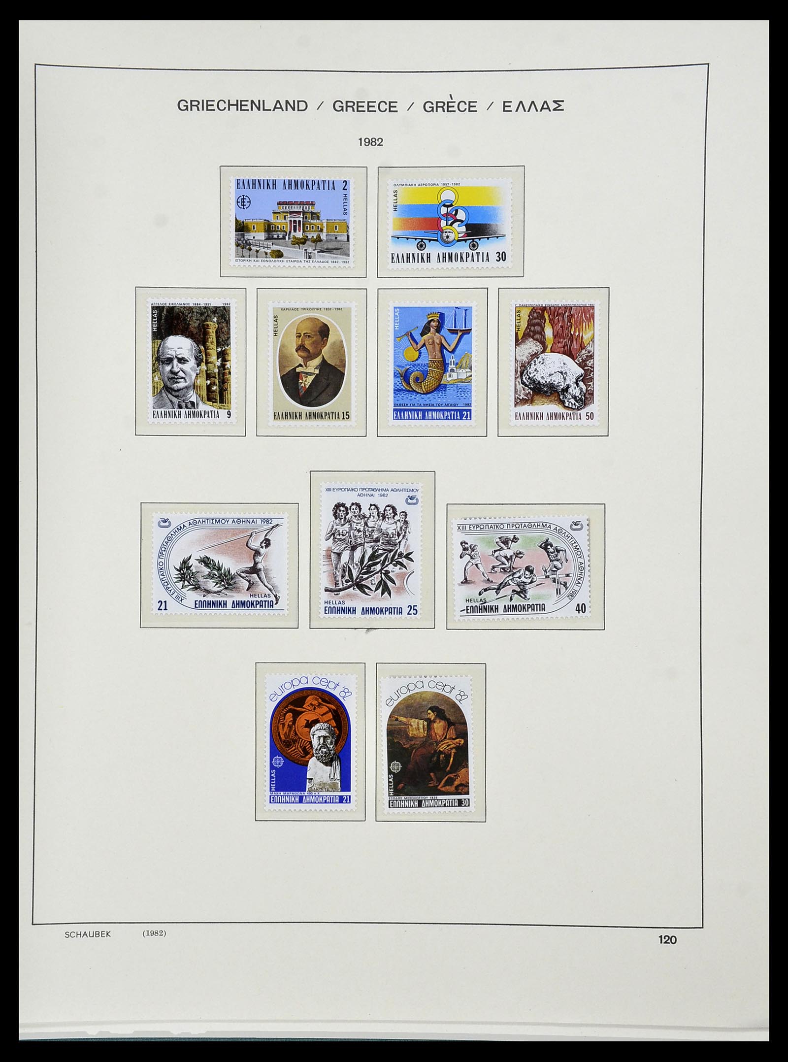 34478 195 - Postzegelverzameling 34478 Griekenland 1906-1982.