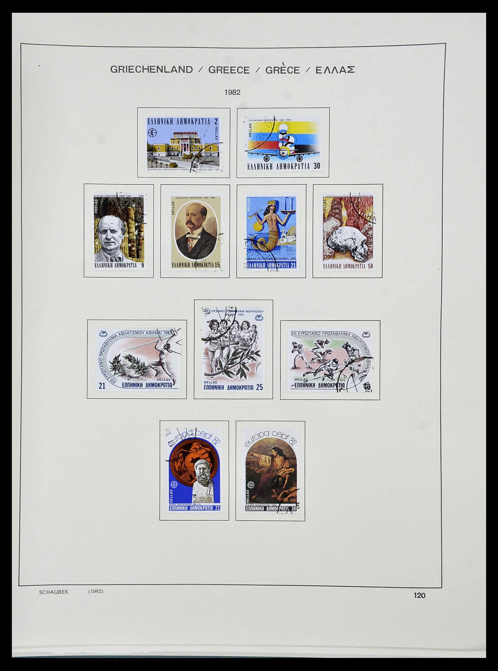 34478 196 - Postzegelverzameling 34478 Griekenland 1906-1982.
