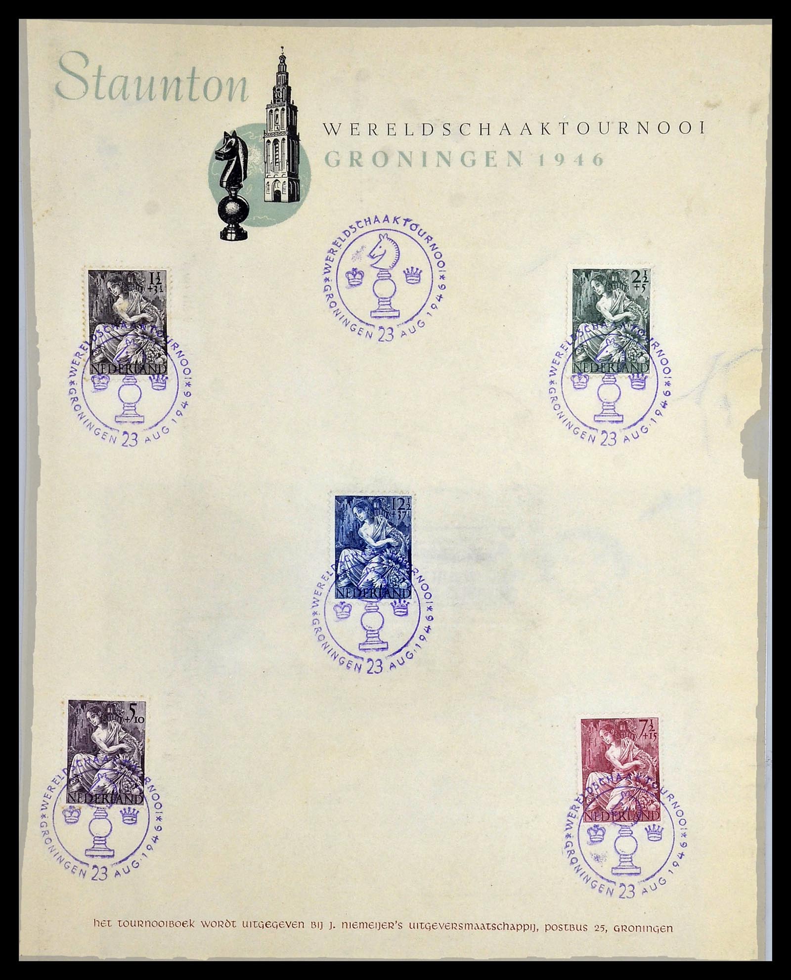 34479 002 - Postzegelverzameling 34479 Wereld brieven.