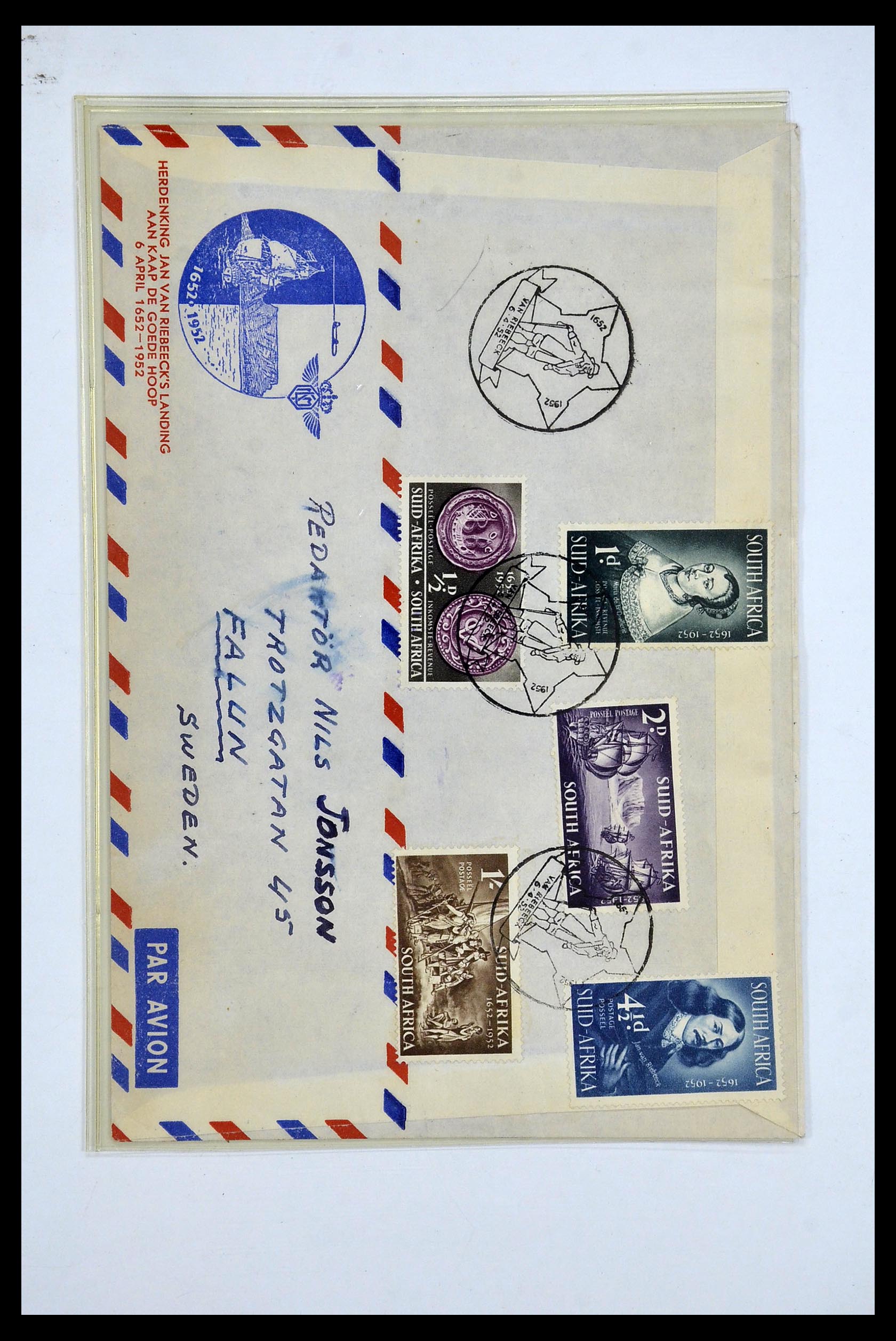 34479 018 - Postzegelverzameling 34479 Wereld brieven.