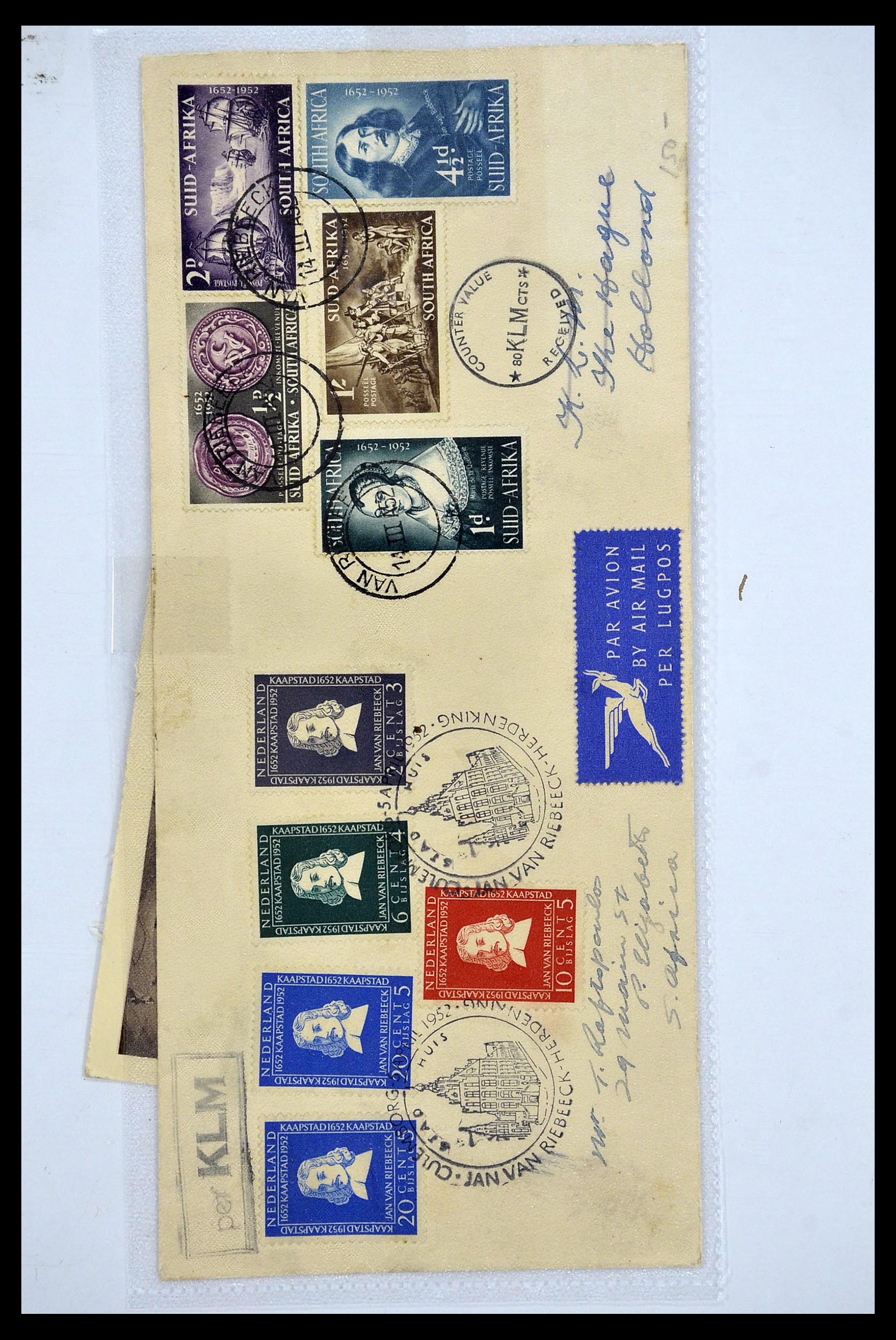 34479 019 - Postzegelverzameling 34479 Wereld brieven.