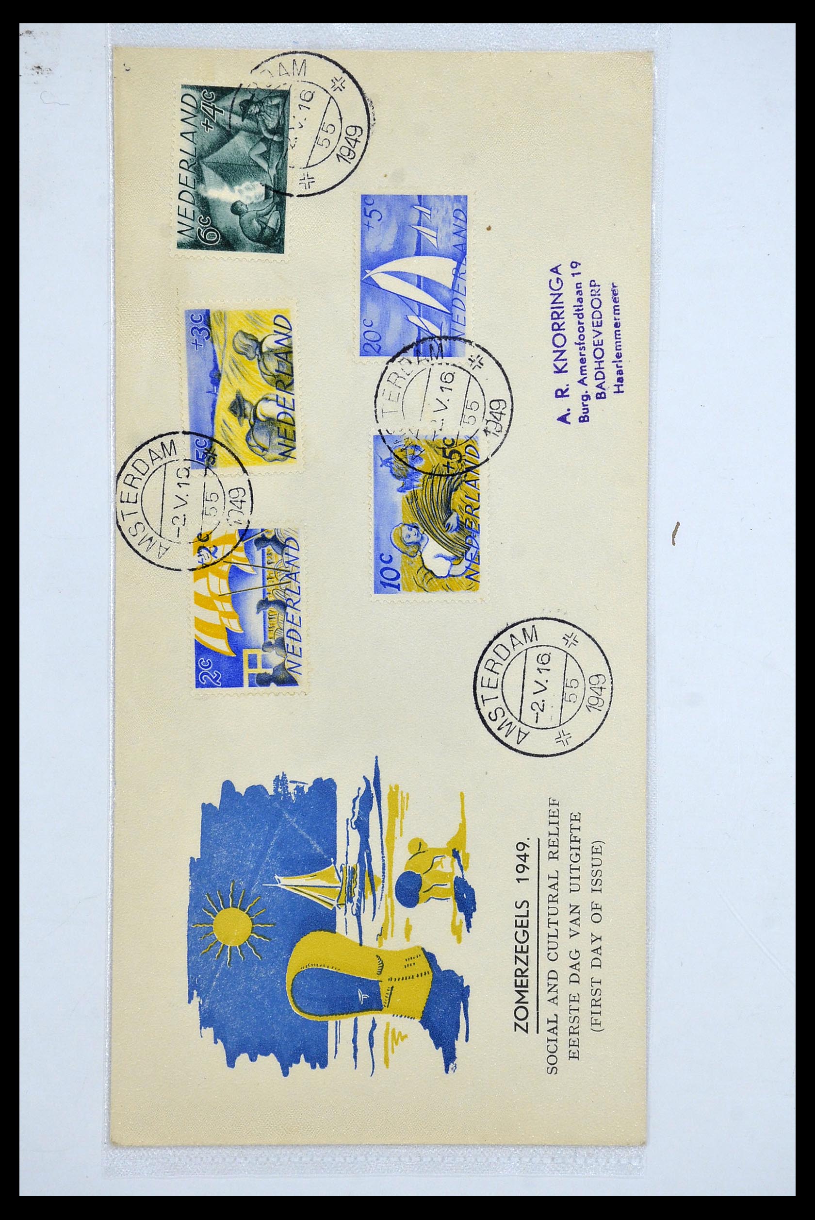 34479 021 - Postzegelverzameling 34479 Wereld brieven.