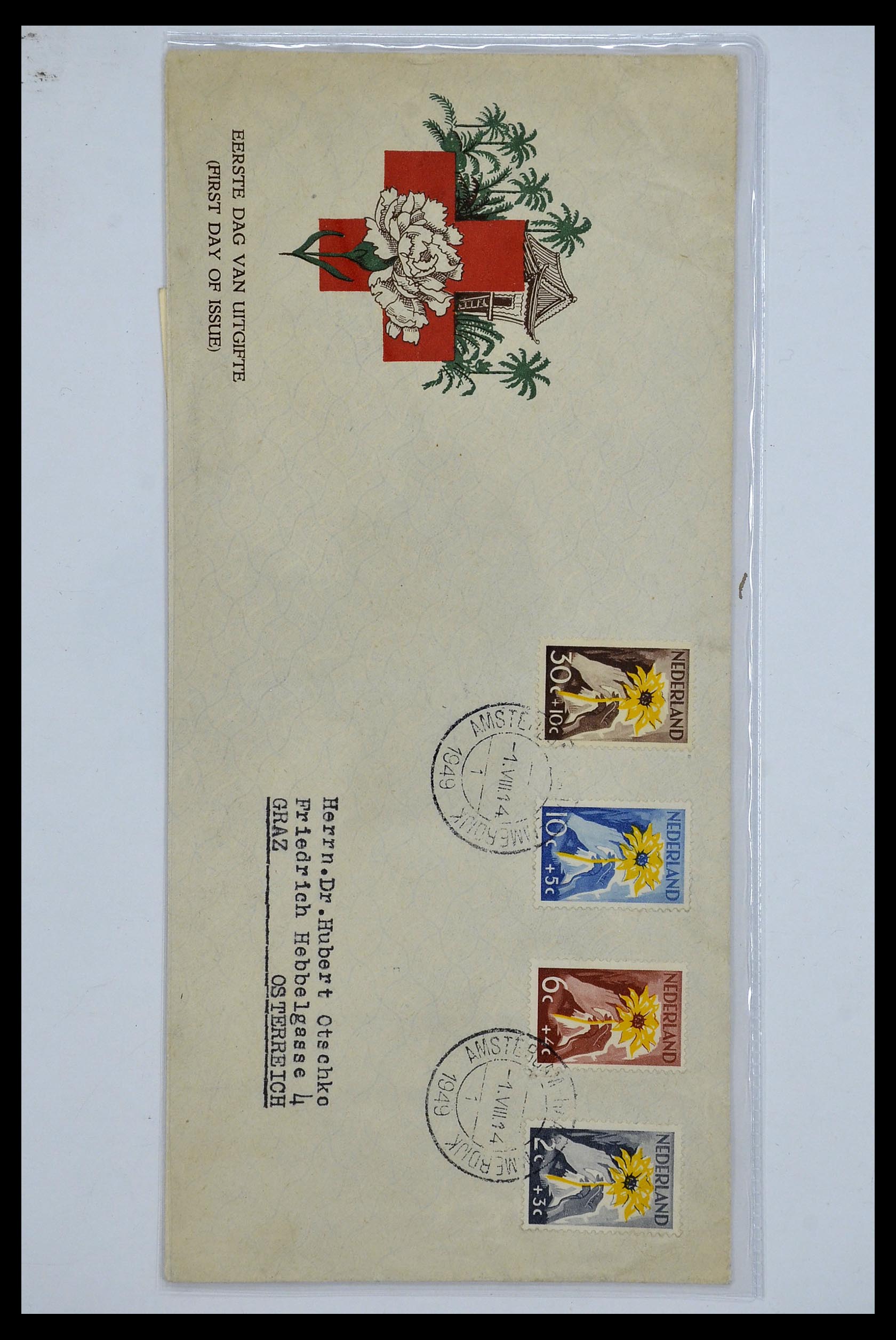 34479 025 - Postzegelverzameling 34479 Wereld brieven.