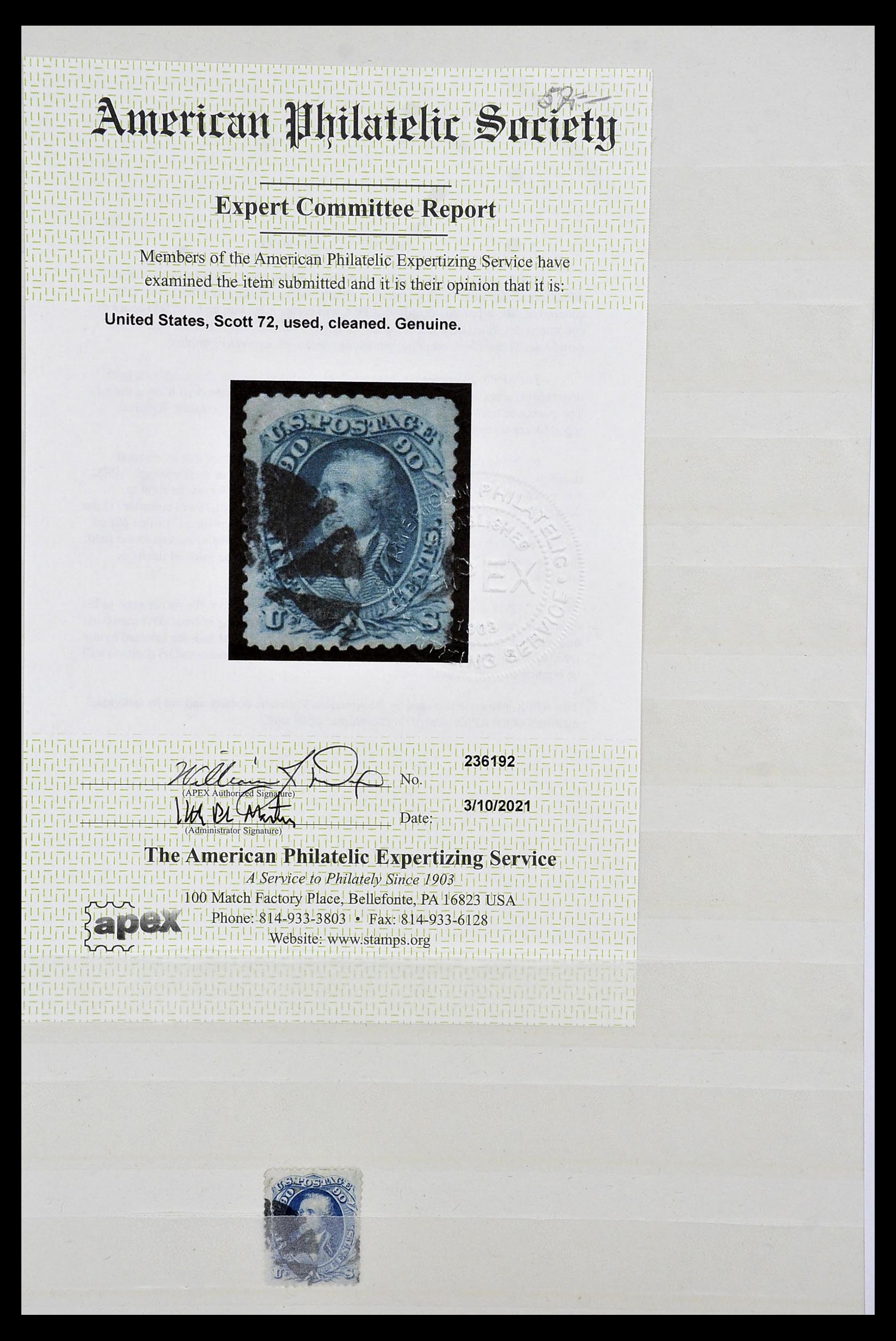 34480 001 - Postzegelverzameling 34480 USA 1851-1960.
