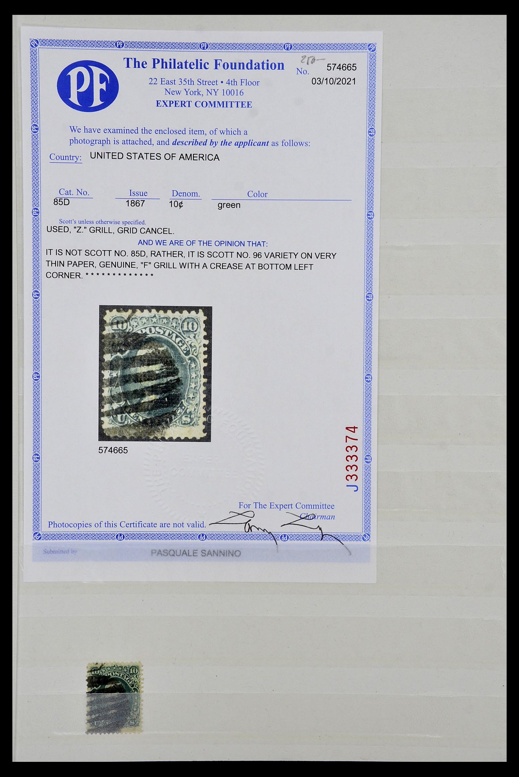 34480 005 - Postzegelverzameling 34480 USA 1851-1960.
