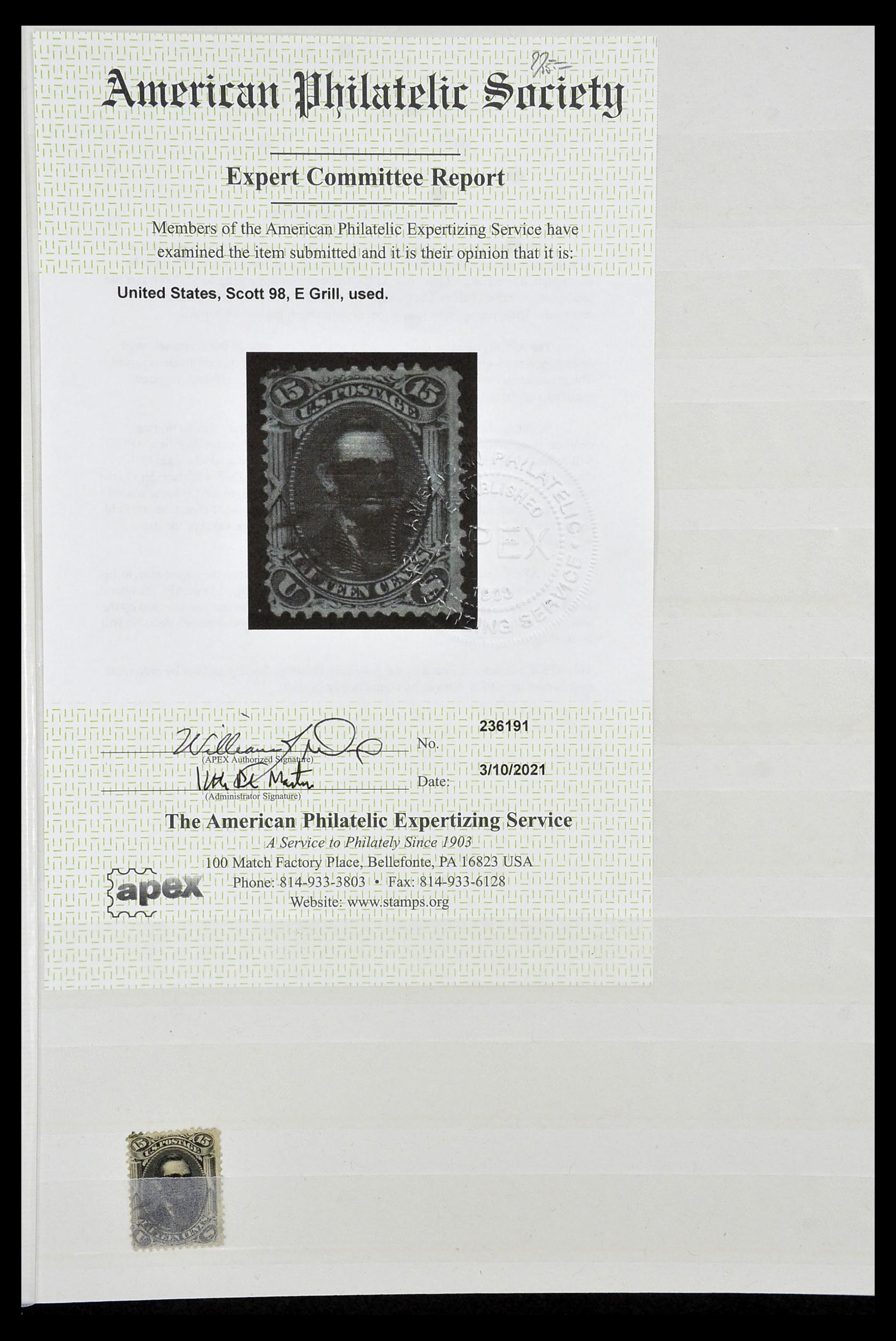 34480 007 - Stamp Collection 34480 USA 1851-1960.