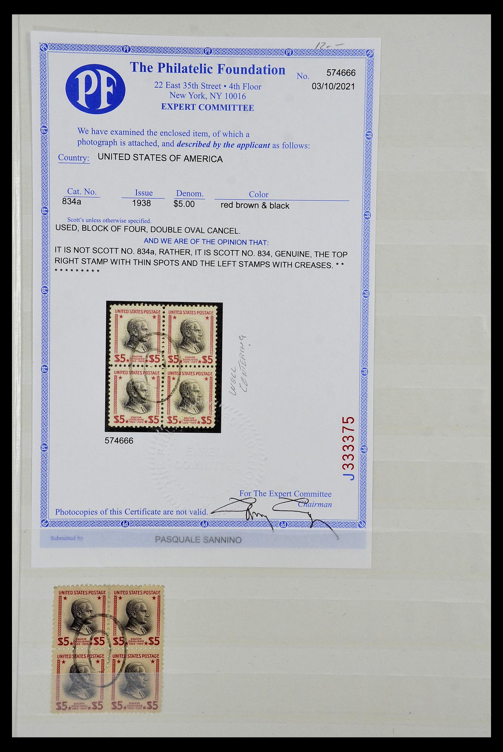 34480 027 - Postzegelverzameling 34480 USA 1851-1960.