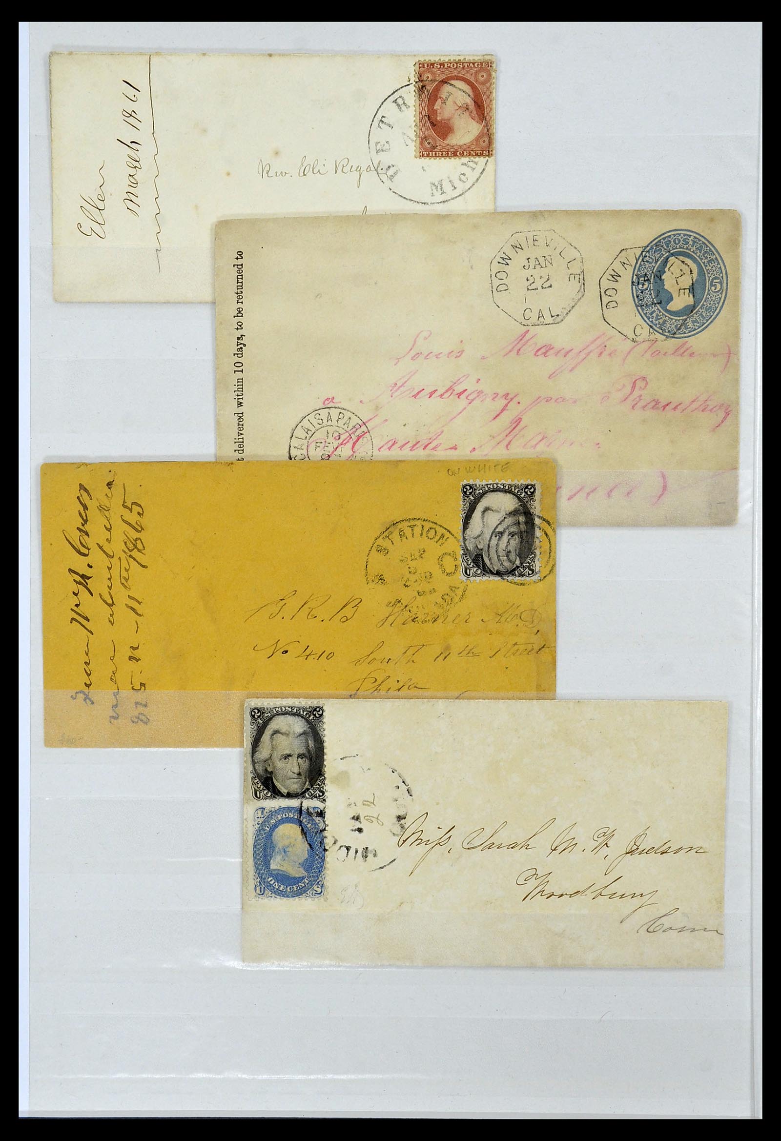 34480 036 - Postzegelverzameling 34480 USA 1851-1960.