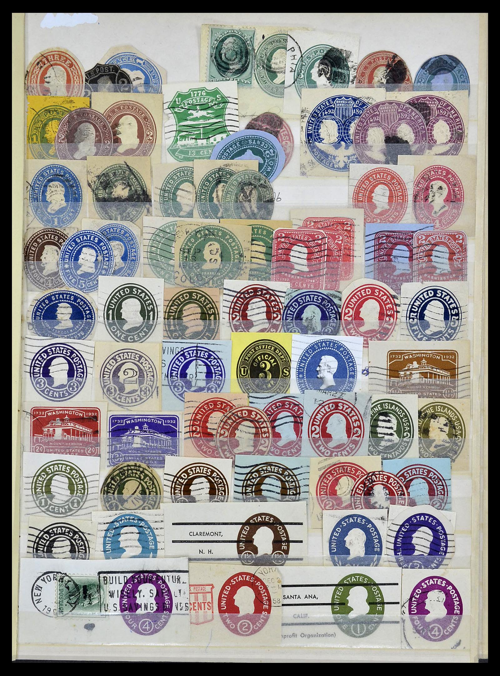 34481 001 - Postzegelverzameling 34481 USA back of the book.