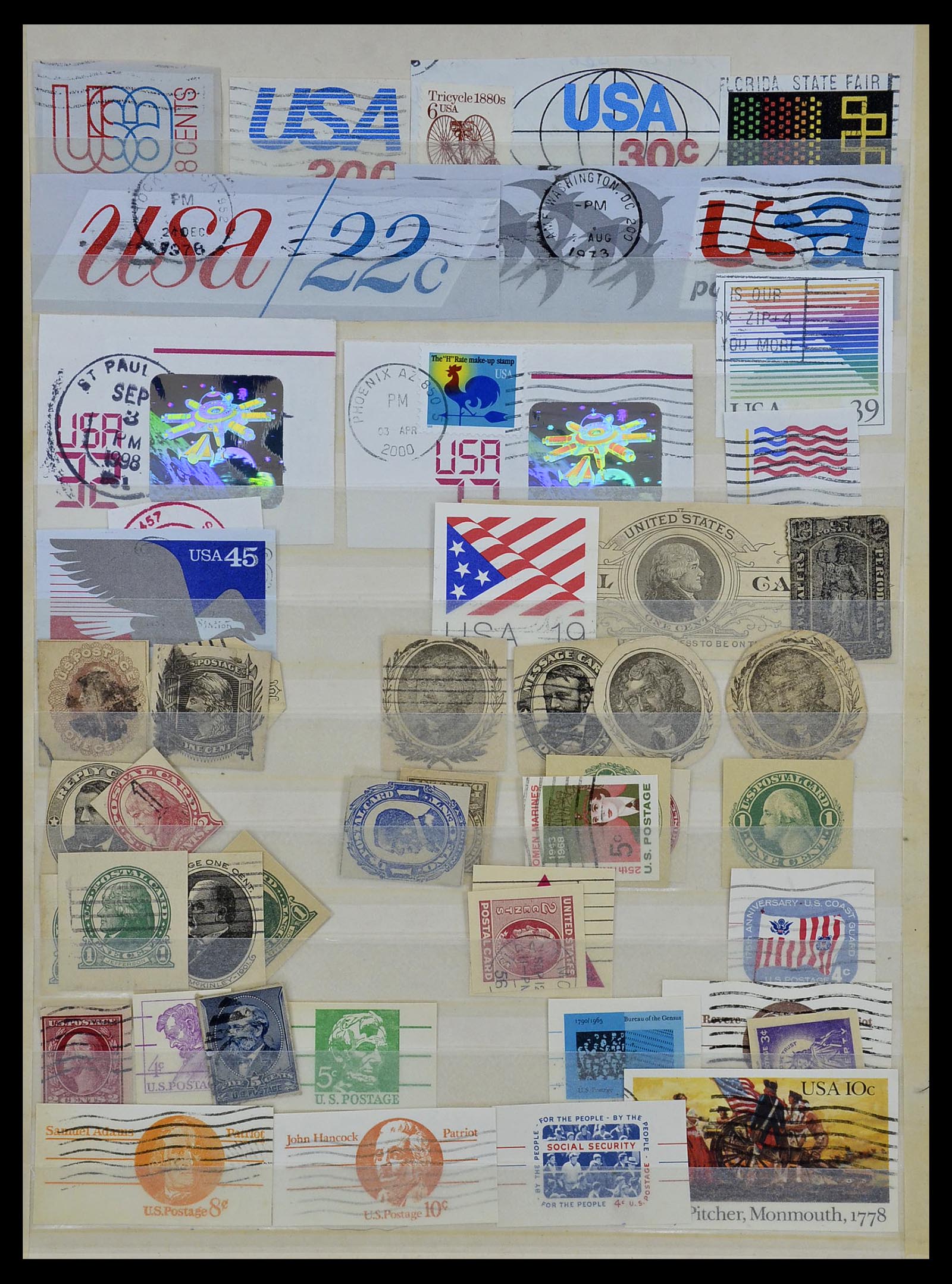 34481 006 - Postzegelverzameling 34481 USA back of the book.