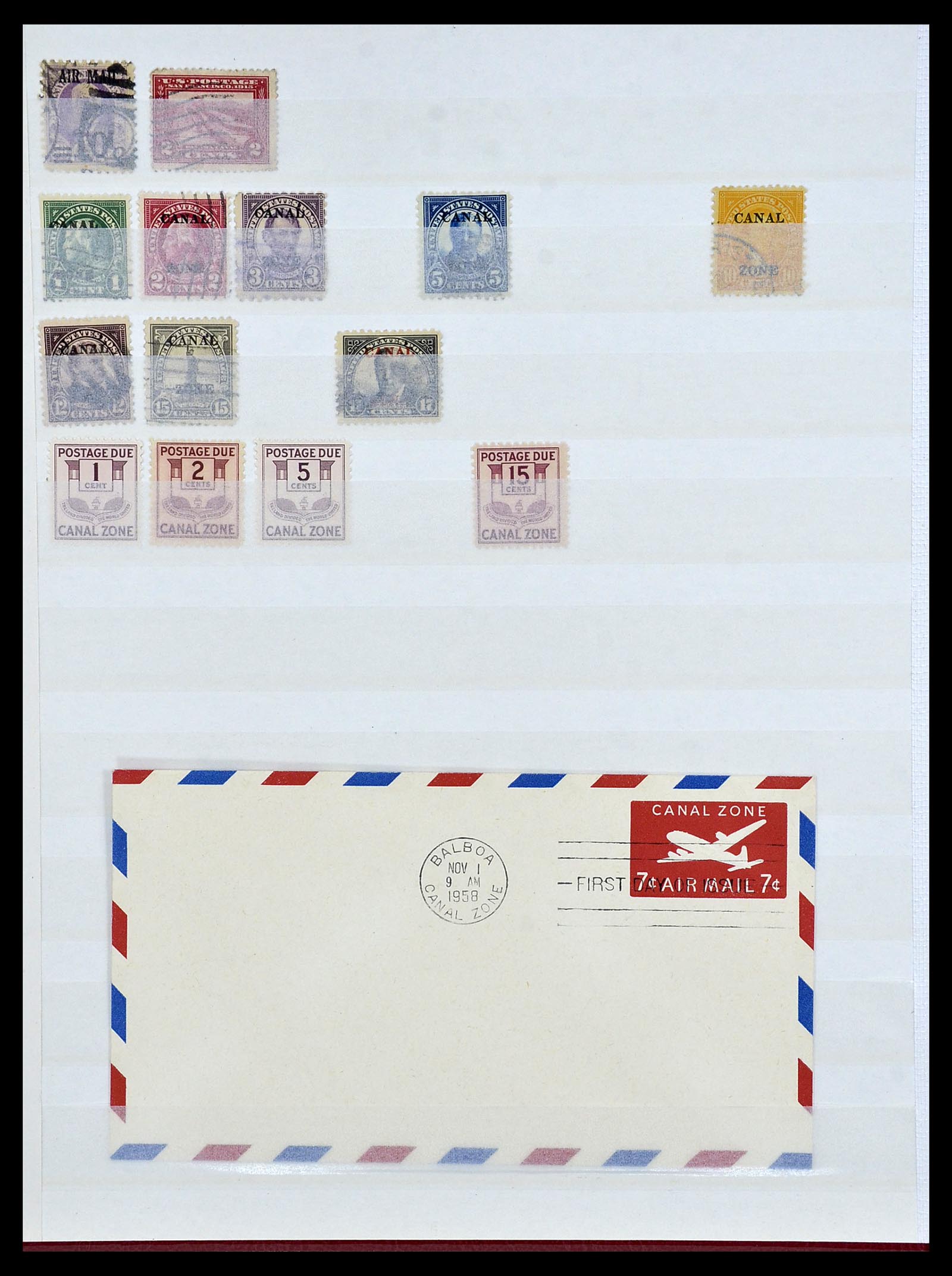 34481 016 - Postzegelverzameling 34481 USA back of the book.