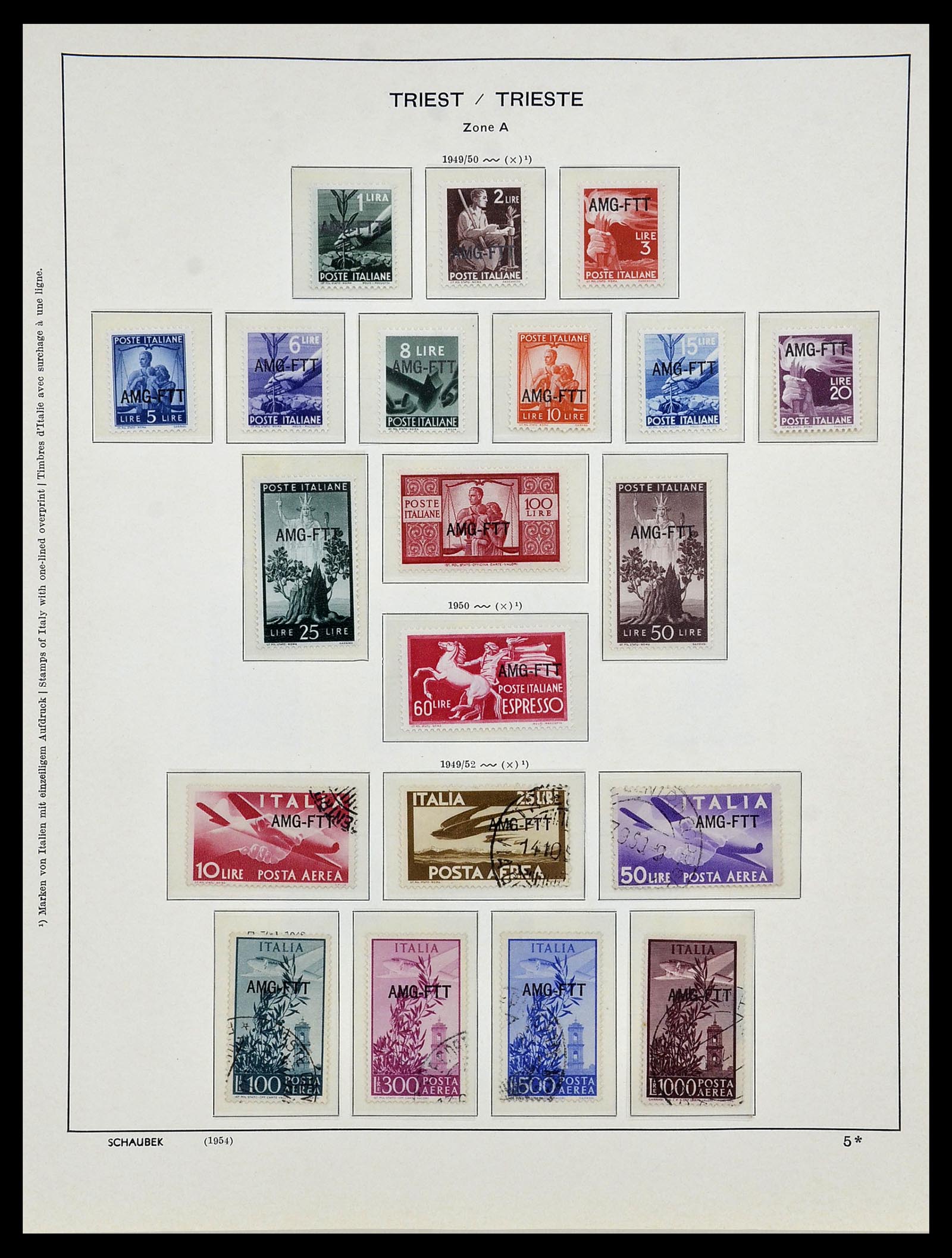 34482 006 - Postzegelverzameling 34482 Triëst 1947-1954.