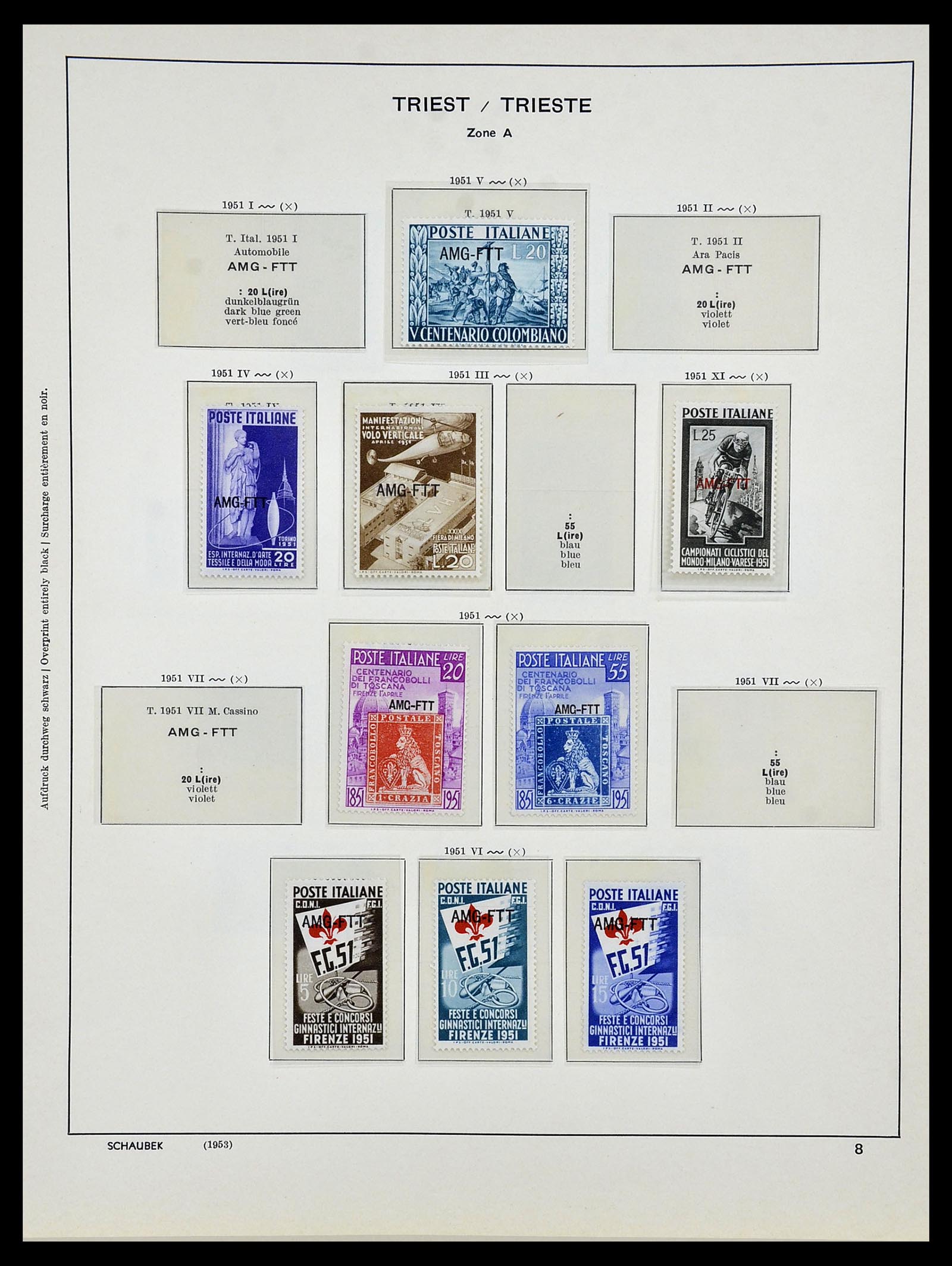 34482 009 - Postzegelverzameling 34482 Triëst 1947-1954.