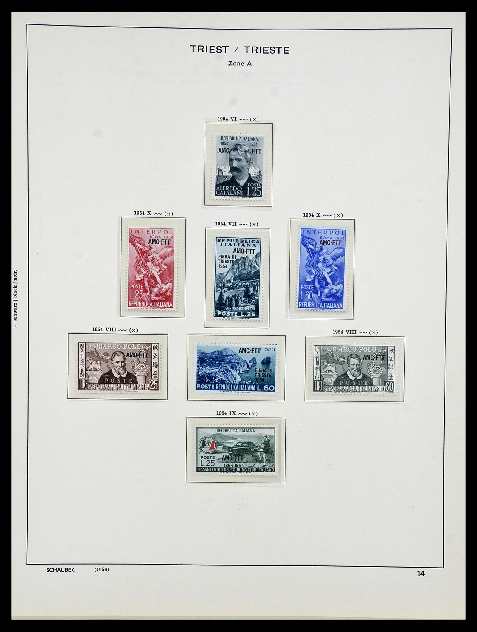 34482 015 - Postzegelverzameling 34482 Triëst 1947-1954.