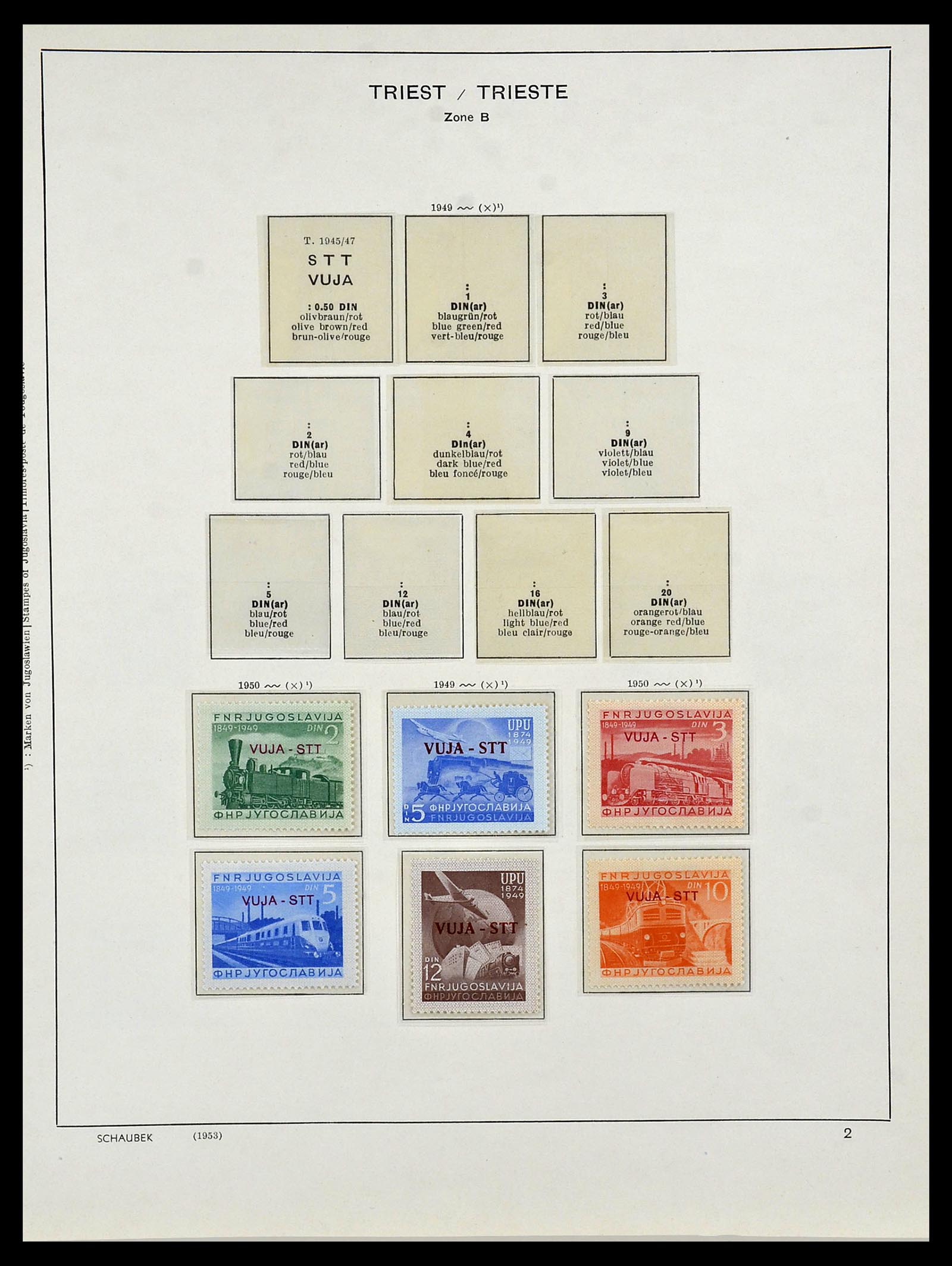 34482 020 - Postzegelverzameling 34482 Triëst 1947-1954.