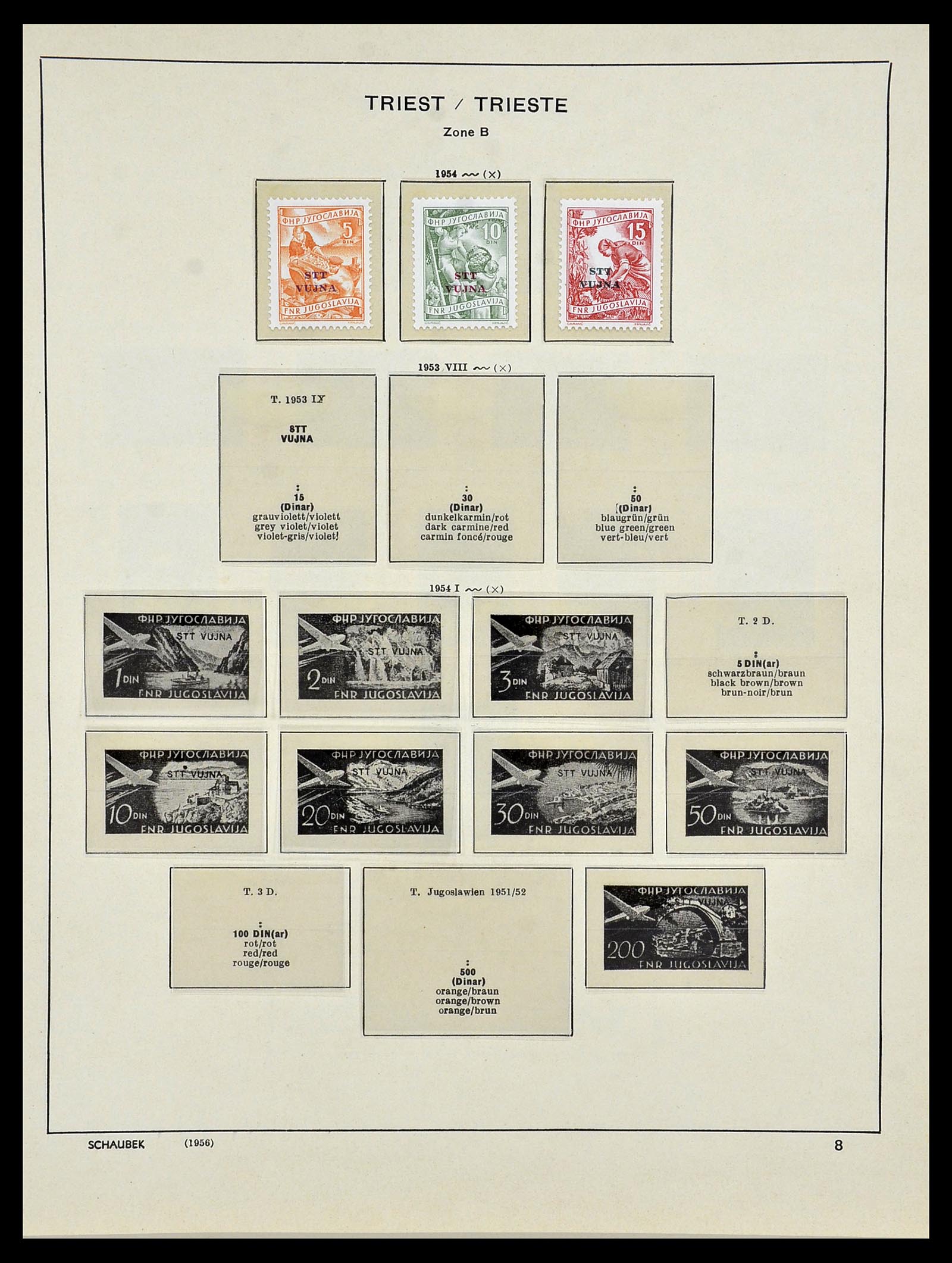34482 026 - Postzegelverzameling 34482 Triëst 1947-1954.