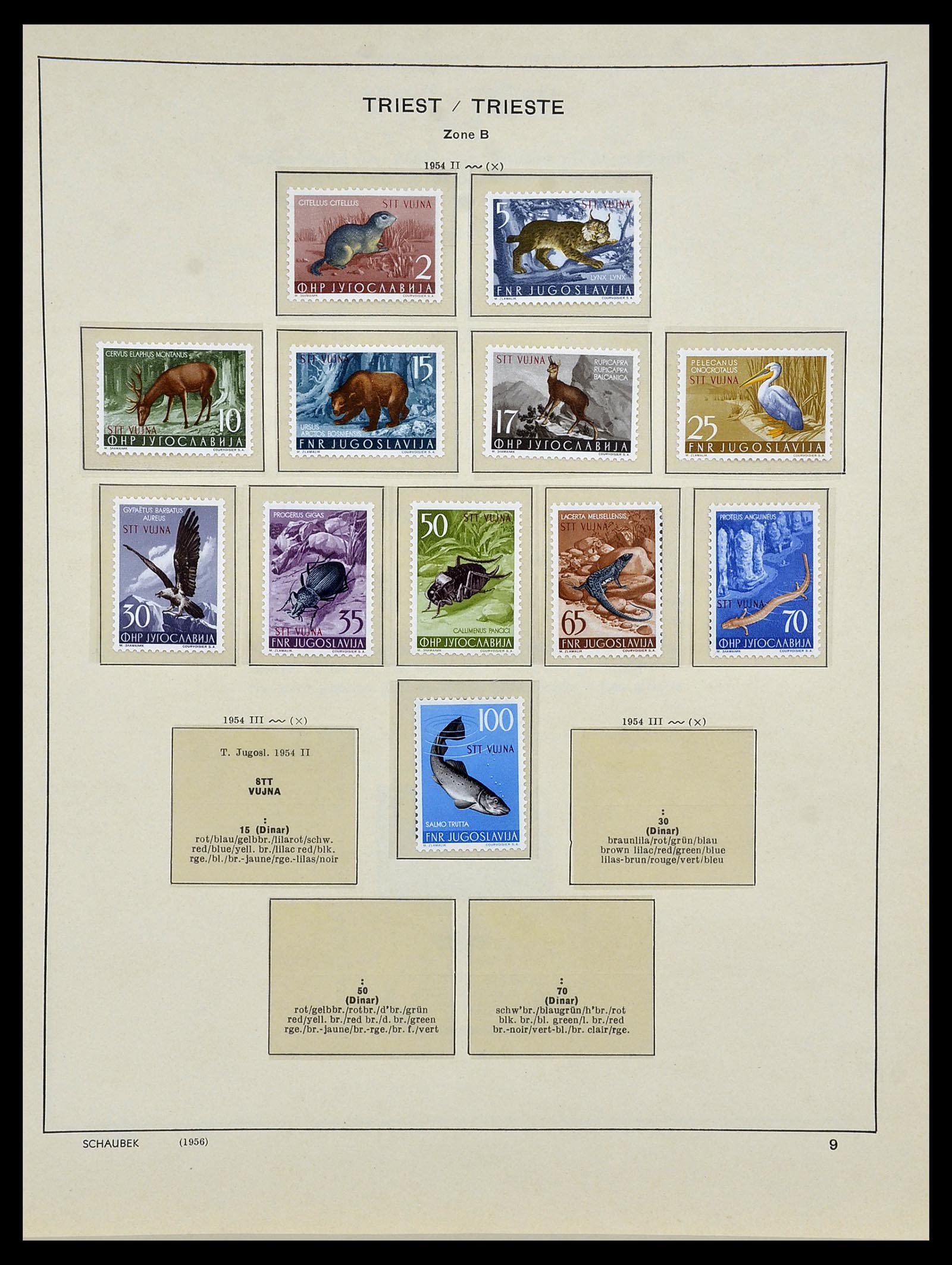 34482 027 - Postzegelverzameling 34482 Triëst 1947-1954.