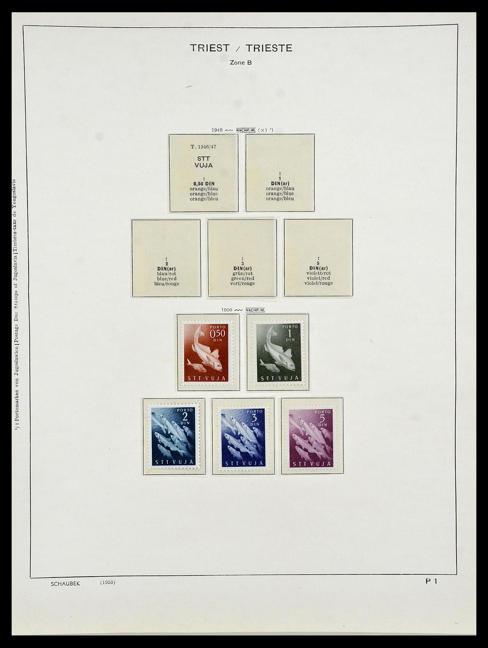 34482 029 - Postzegelverzameling 34482 Triëst 1947-1954.