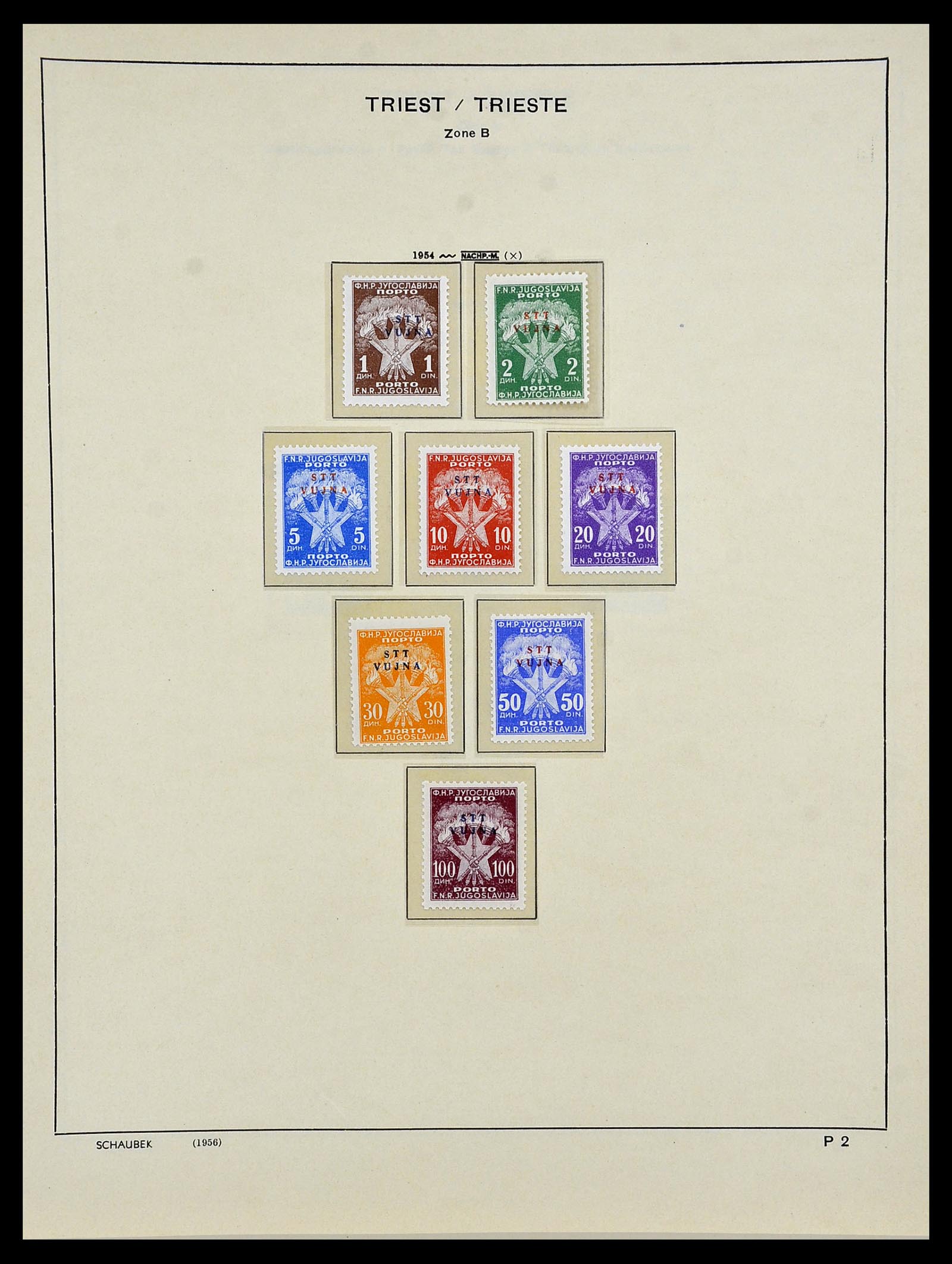 34482 030 - Postzegelverzameling 34482 Triëst 1947-1954.