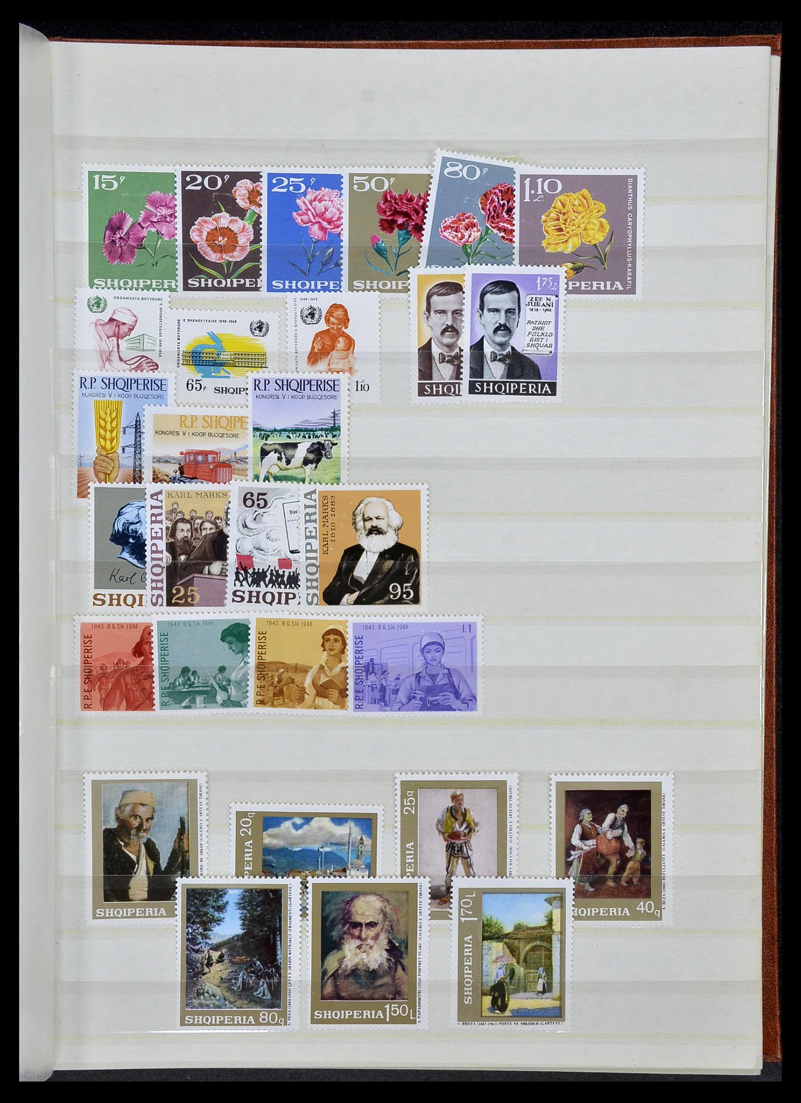 34483 013 - Postzegelverzameling 34483 Albanië 1913-1980.