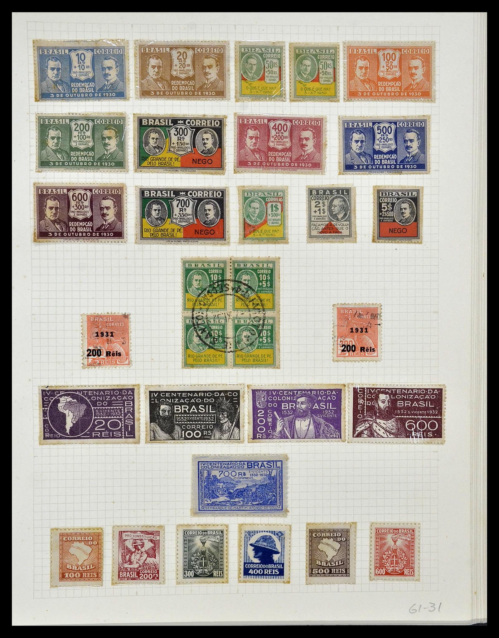 34484 010 - Stamp Collection 34484 Brazil 1844-1950.