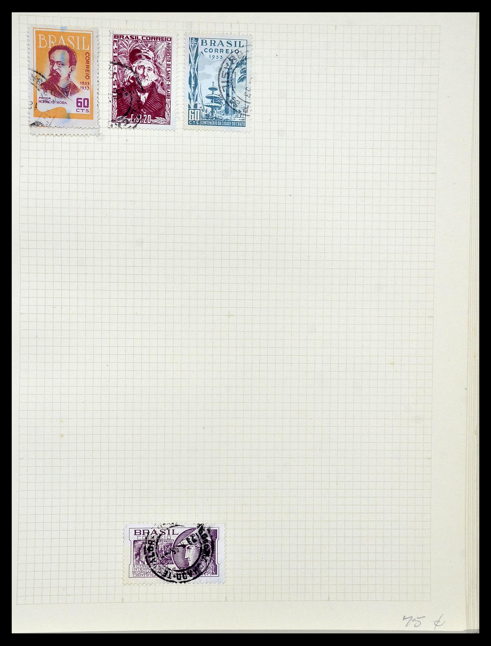 34484 043 - Postzegelverzameling 34484 Brazilië 1844-1950.