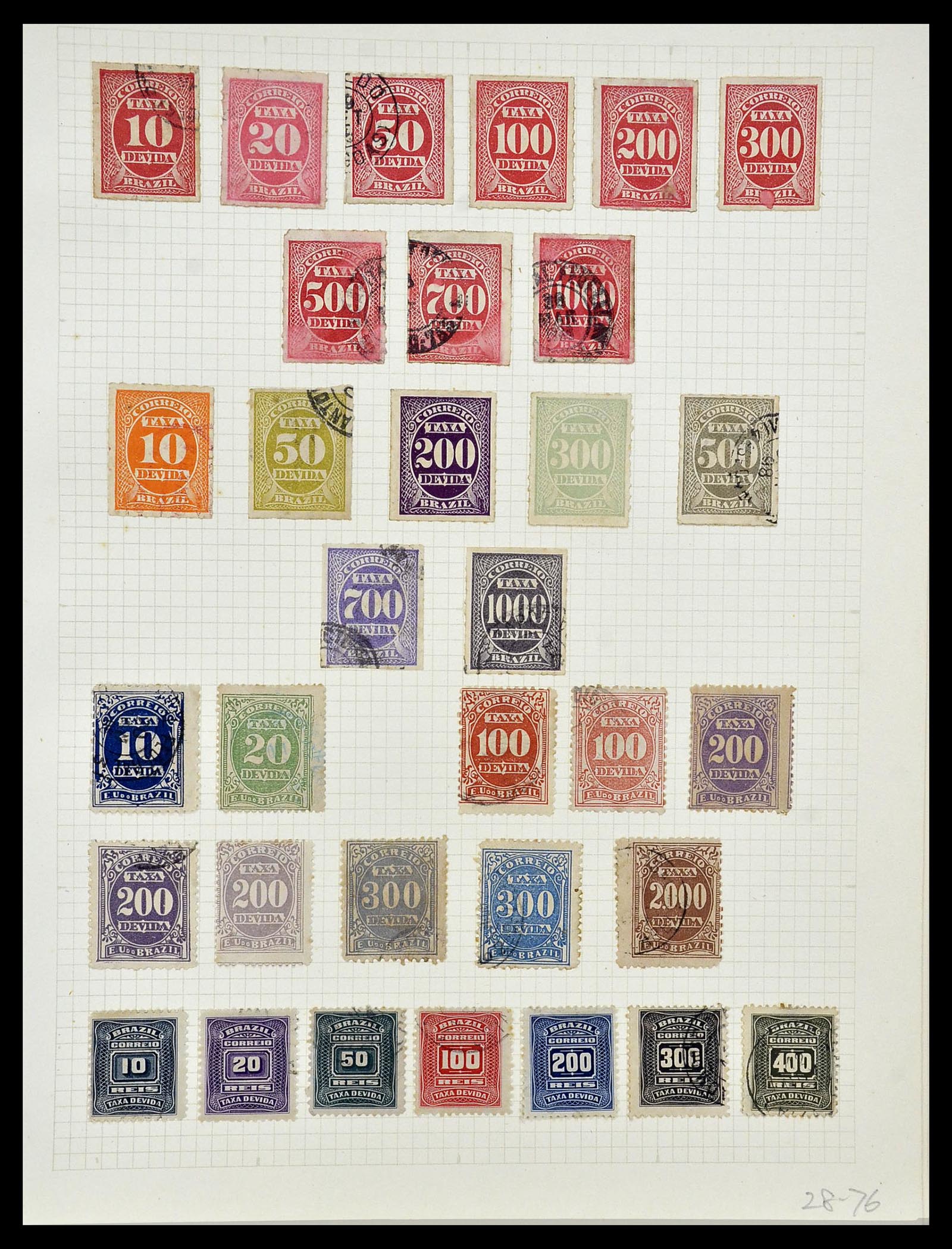 34484 044 - Postzegelverzameling 34484 Brazilië 1844-1950.