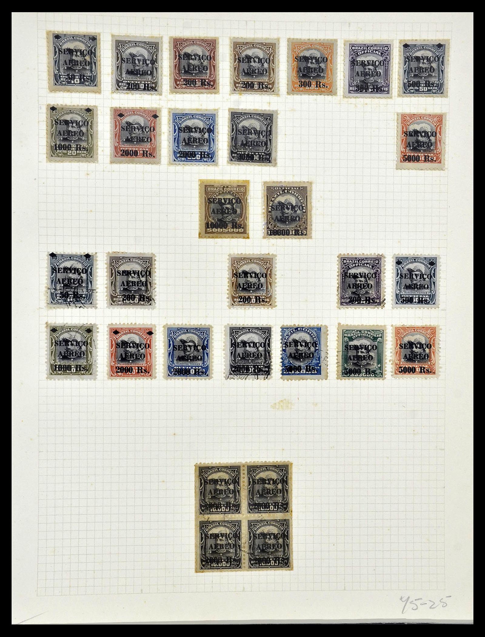 34484 048 - Postzegelverzameling 34484 Brazilië 1844-1950.