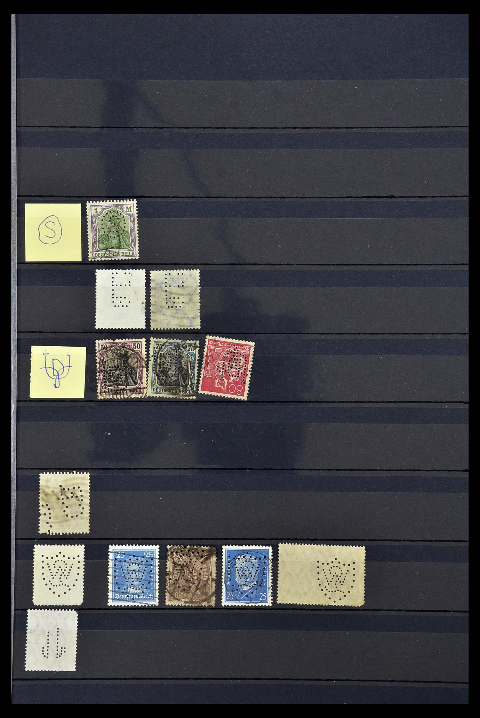 34485 056 - Stamp Collection 34485 Germany perfins 1890-1960.