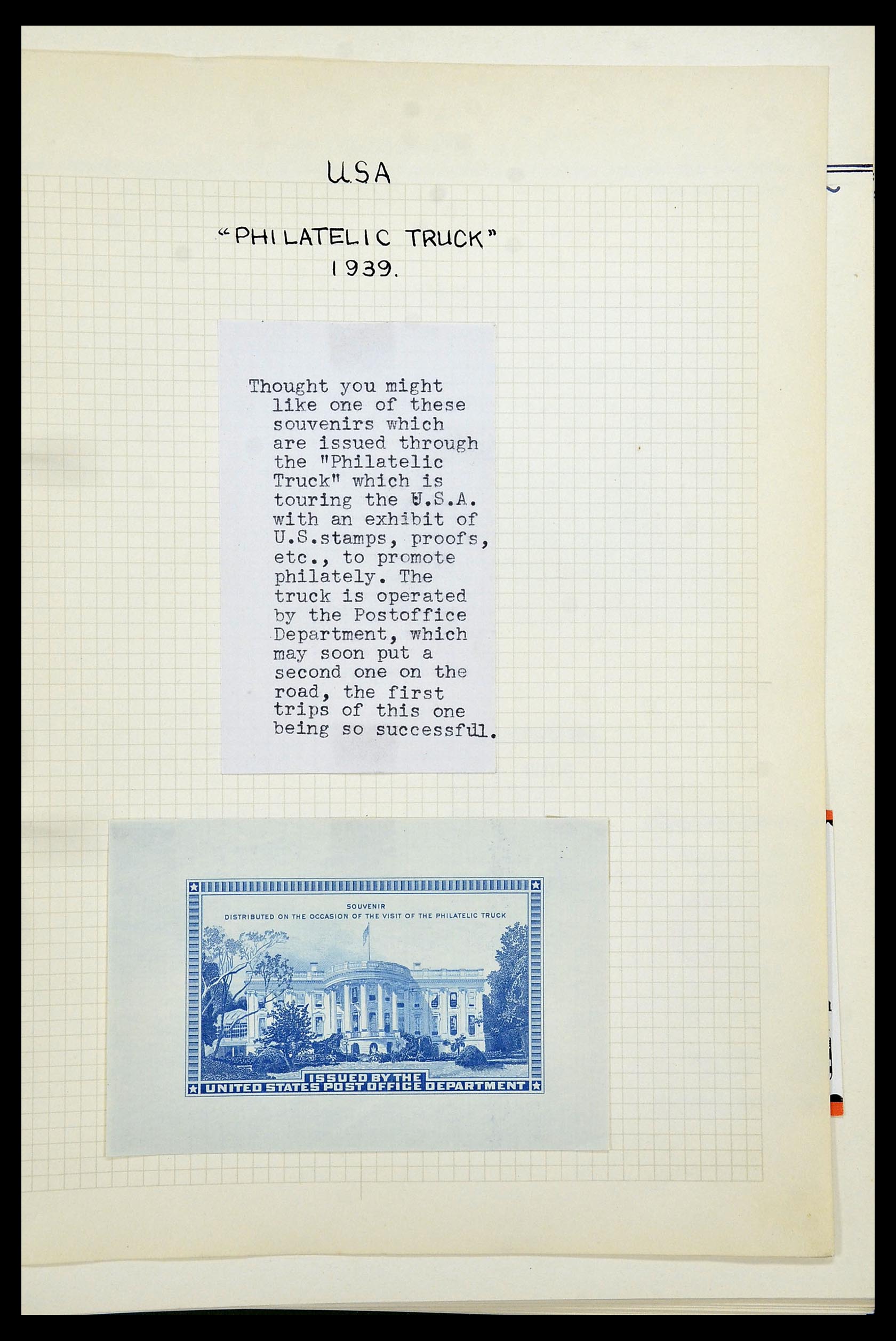 34486 048 - Postzegelverzameling 34486 USA filatelistische labels 1926-1960.