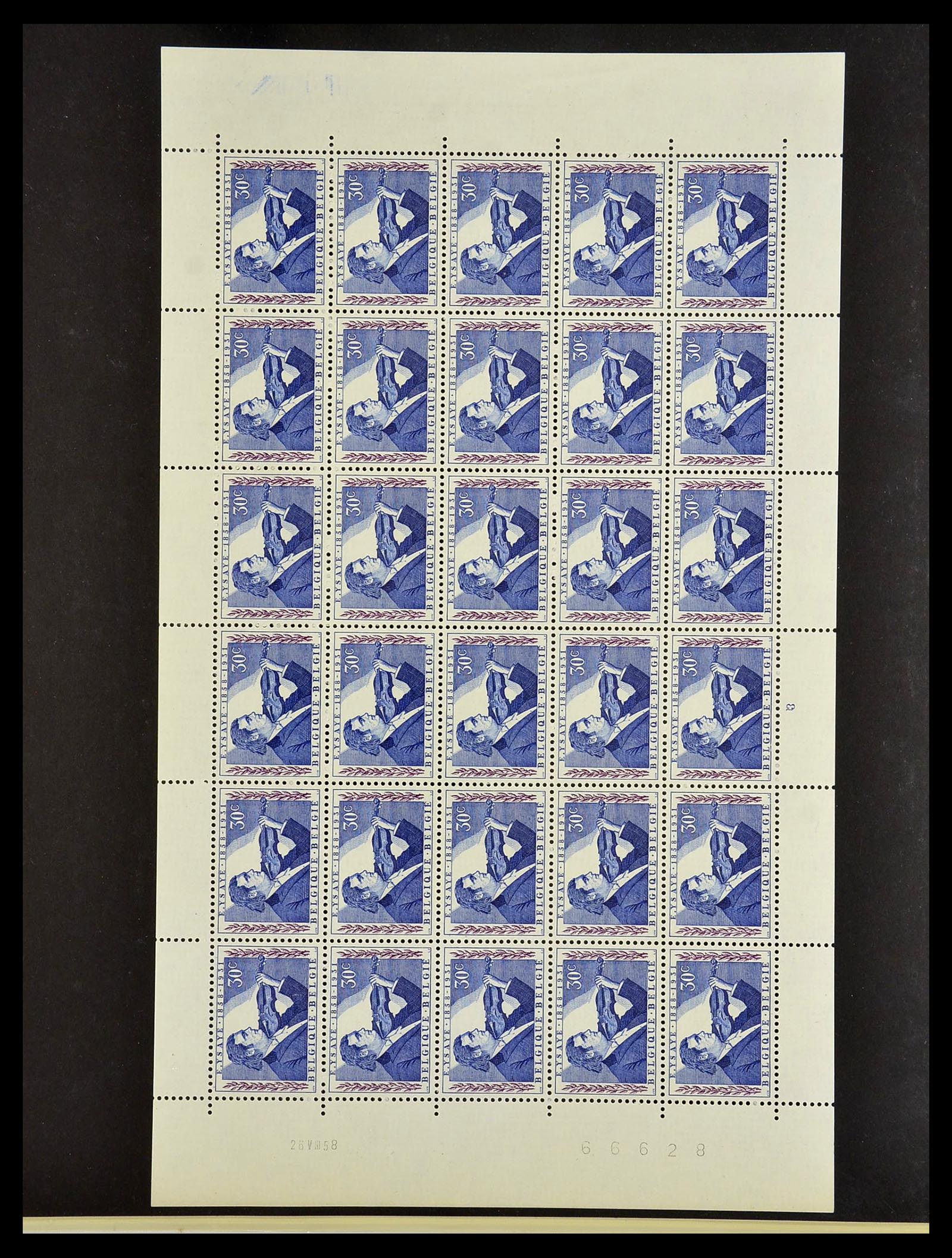 34487 002 - Postzegelverzameling 34487 België postfris 1914-1951.