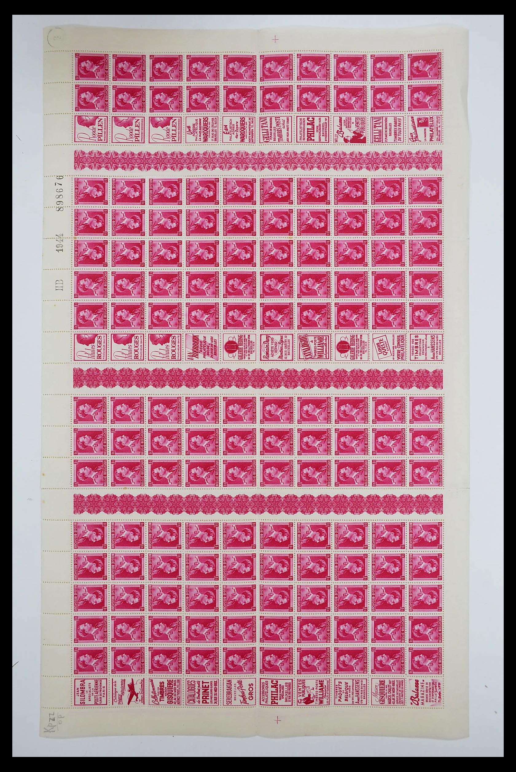 34487 004 - Postzegelverzameling 34487 België postfris 1914-1951.