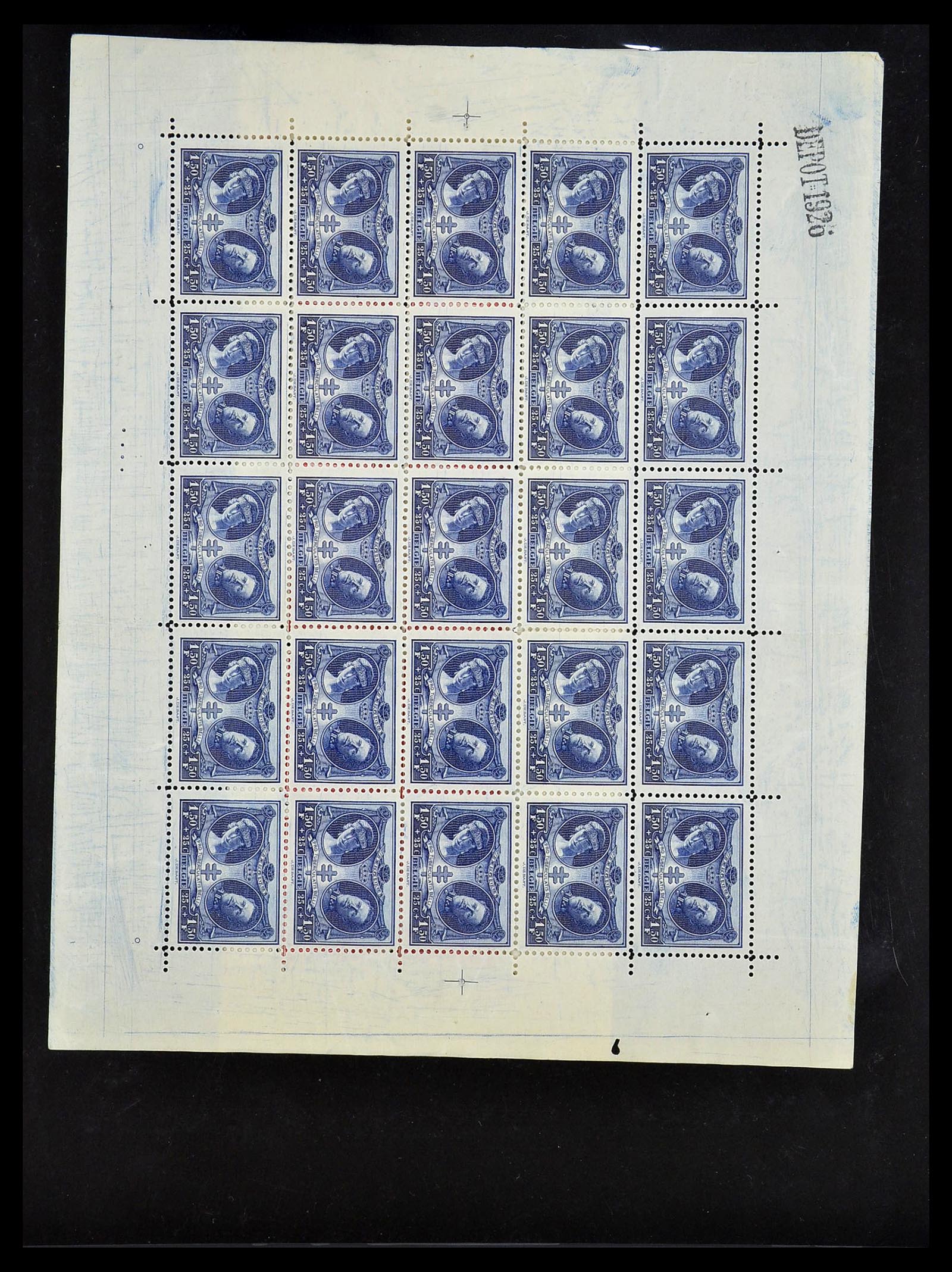 34487 007 - Postzegelverzameling 34487 België postfris 1914-1951.