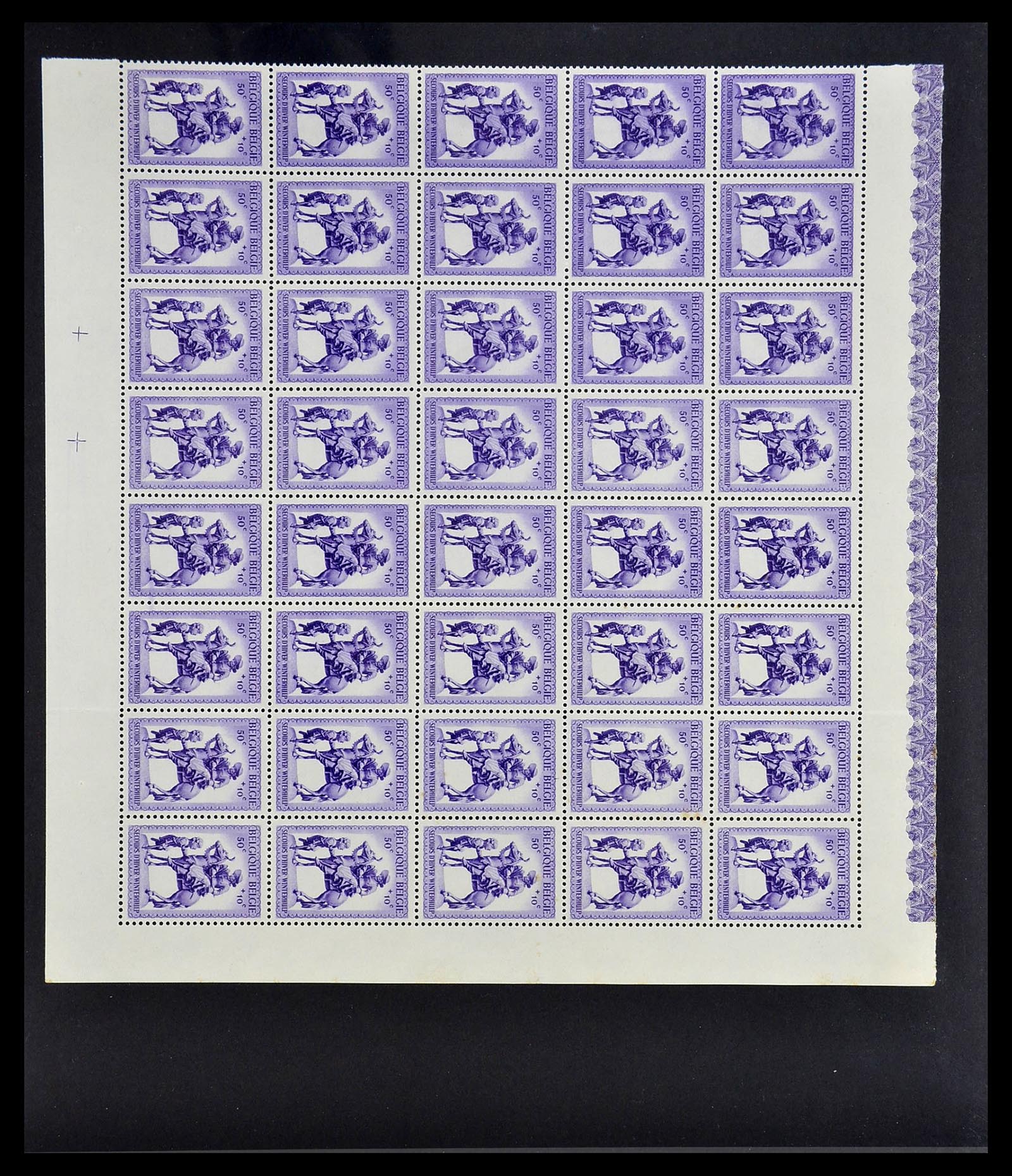 34487 010 - Stamp Collection 34487 Belgium MNH 1914-1951.
