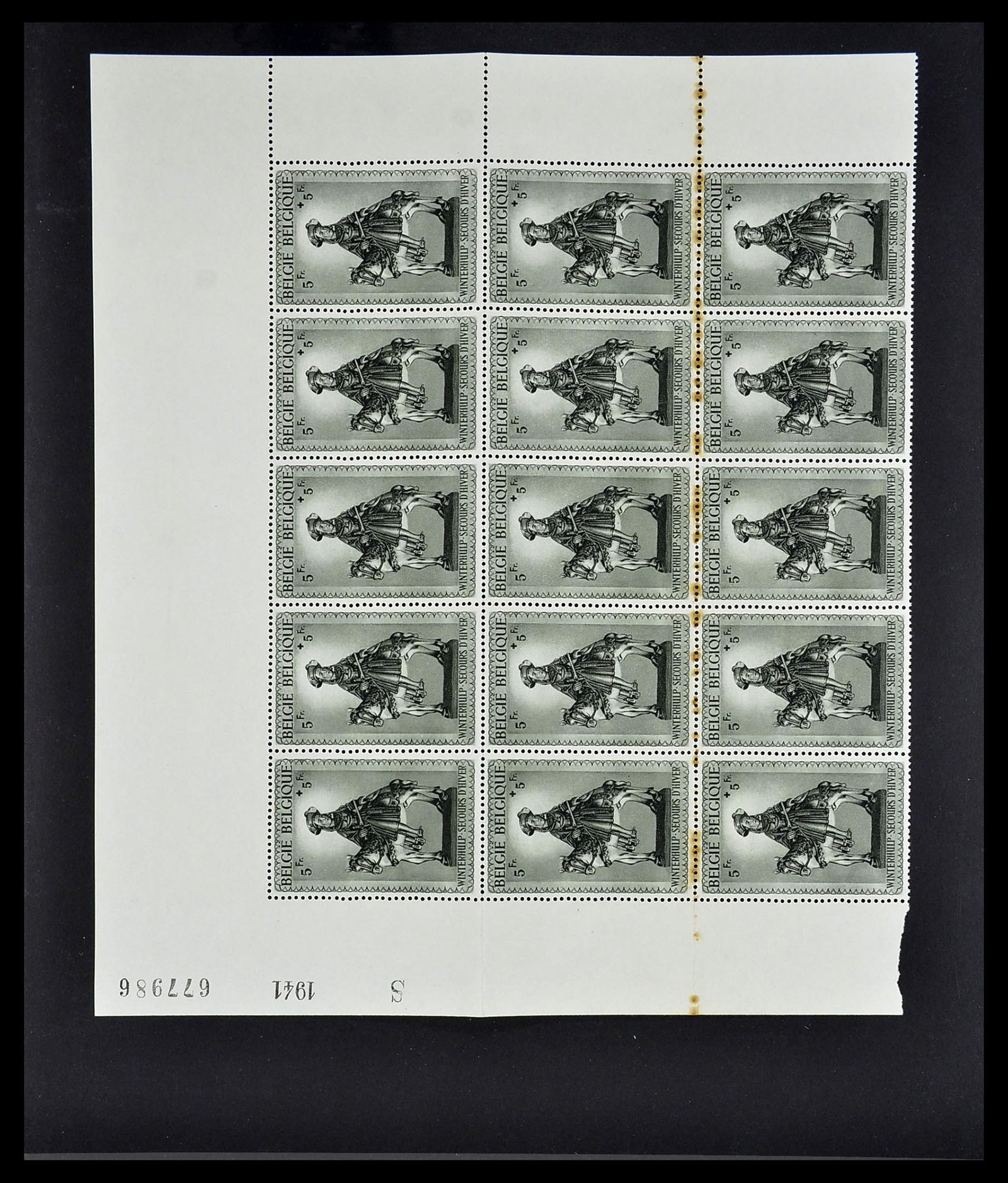 34487 017 - Postzegelverzameling 34487 België postfris 1914-1951.