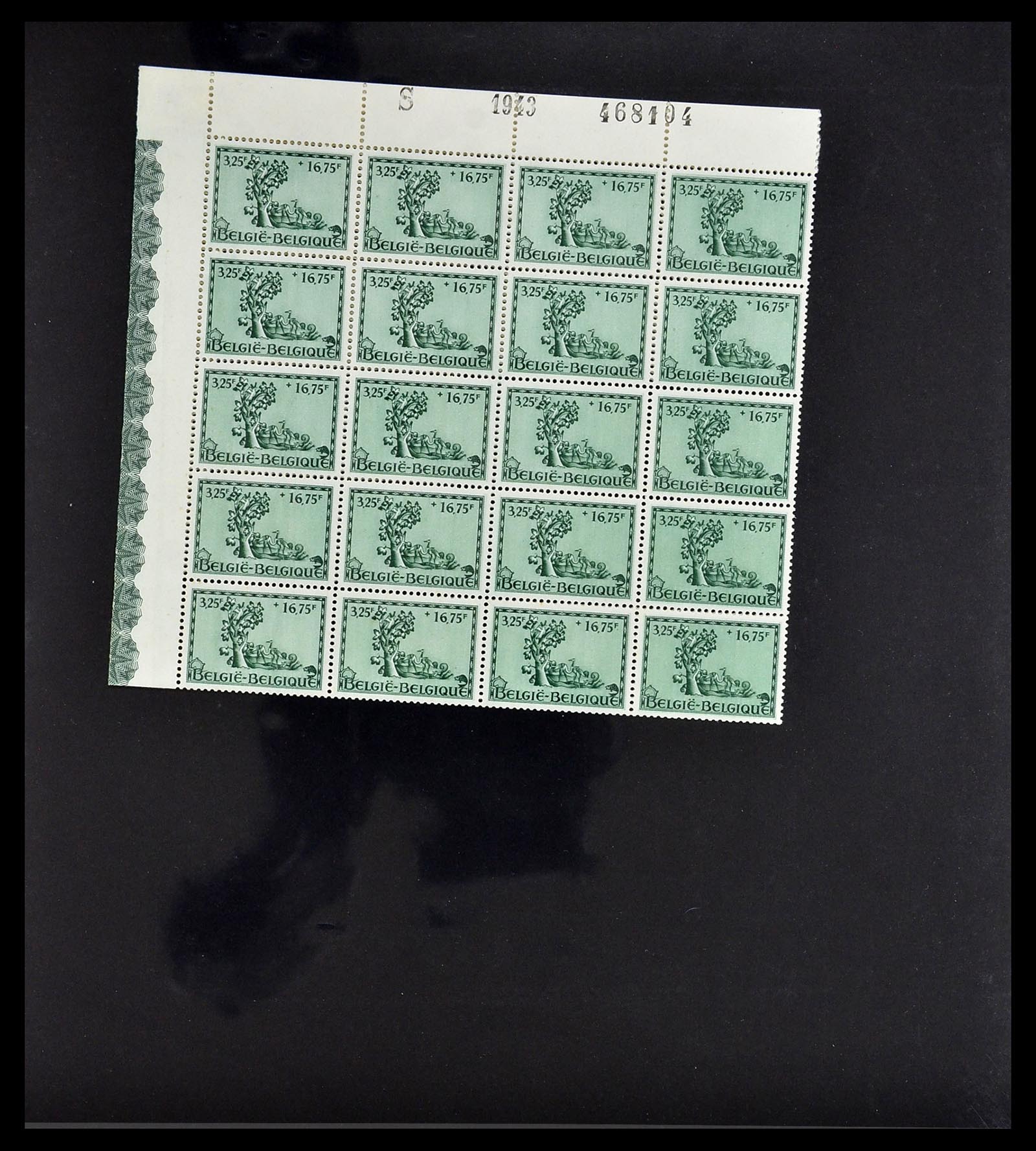 34487 024 - Postzegelverzameling 34487 België postfris 1914-1951.