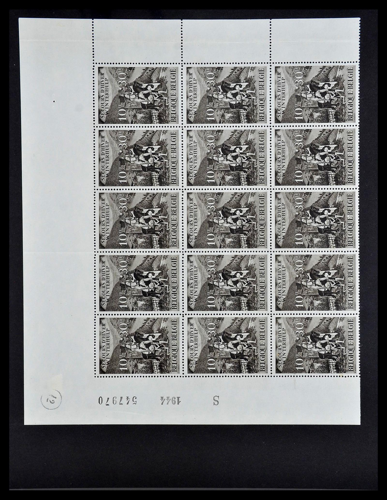 34487 027 - Postzegelverzameling 34487 België postfris 1914-1951.