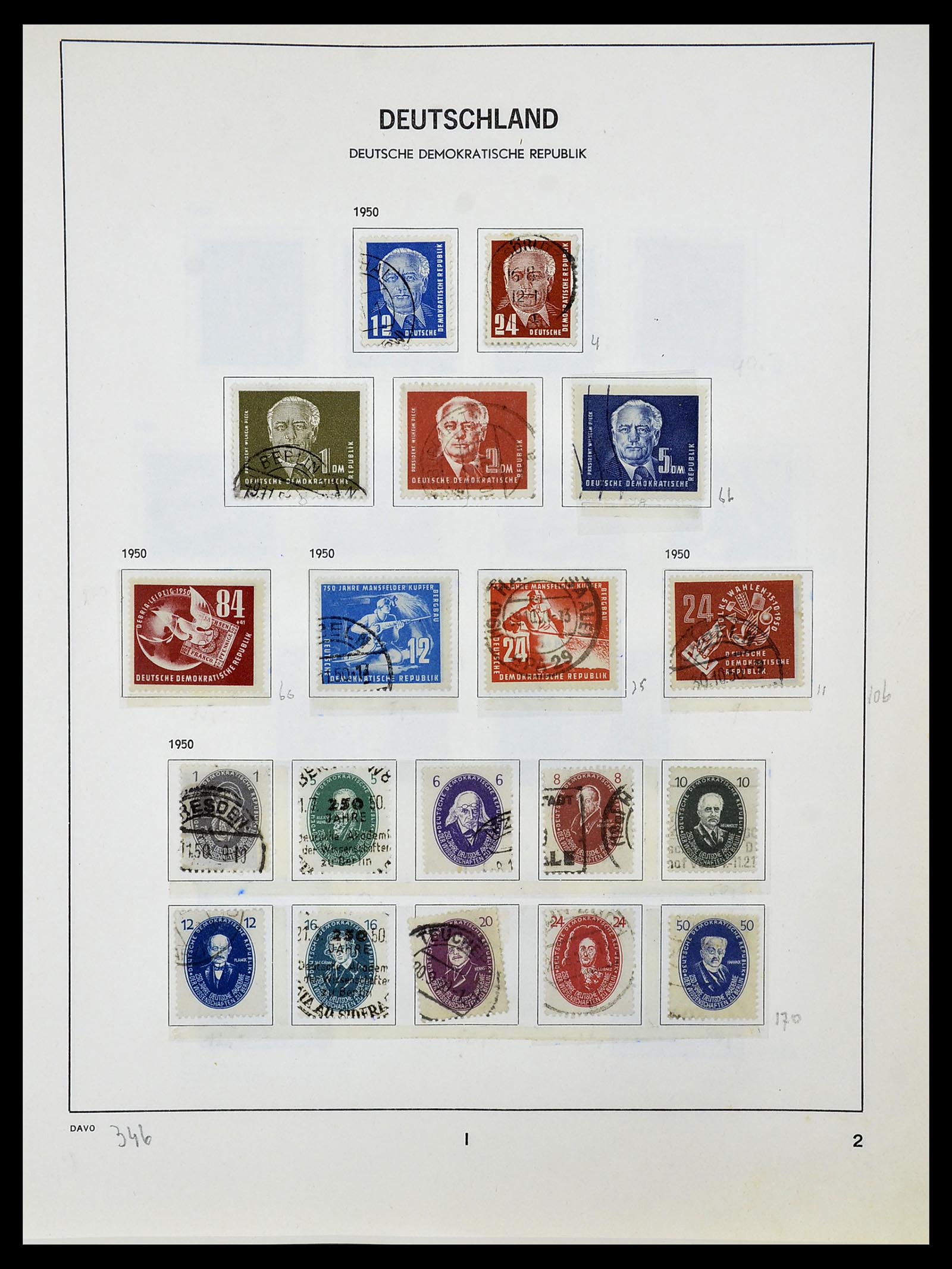 34489 001 - Postzegelverzameling 34489 DDR 1949-1990.