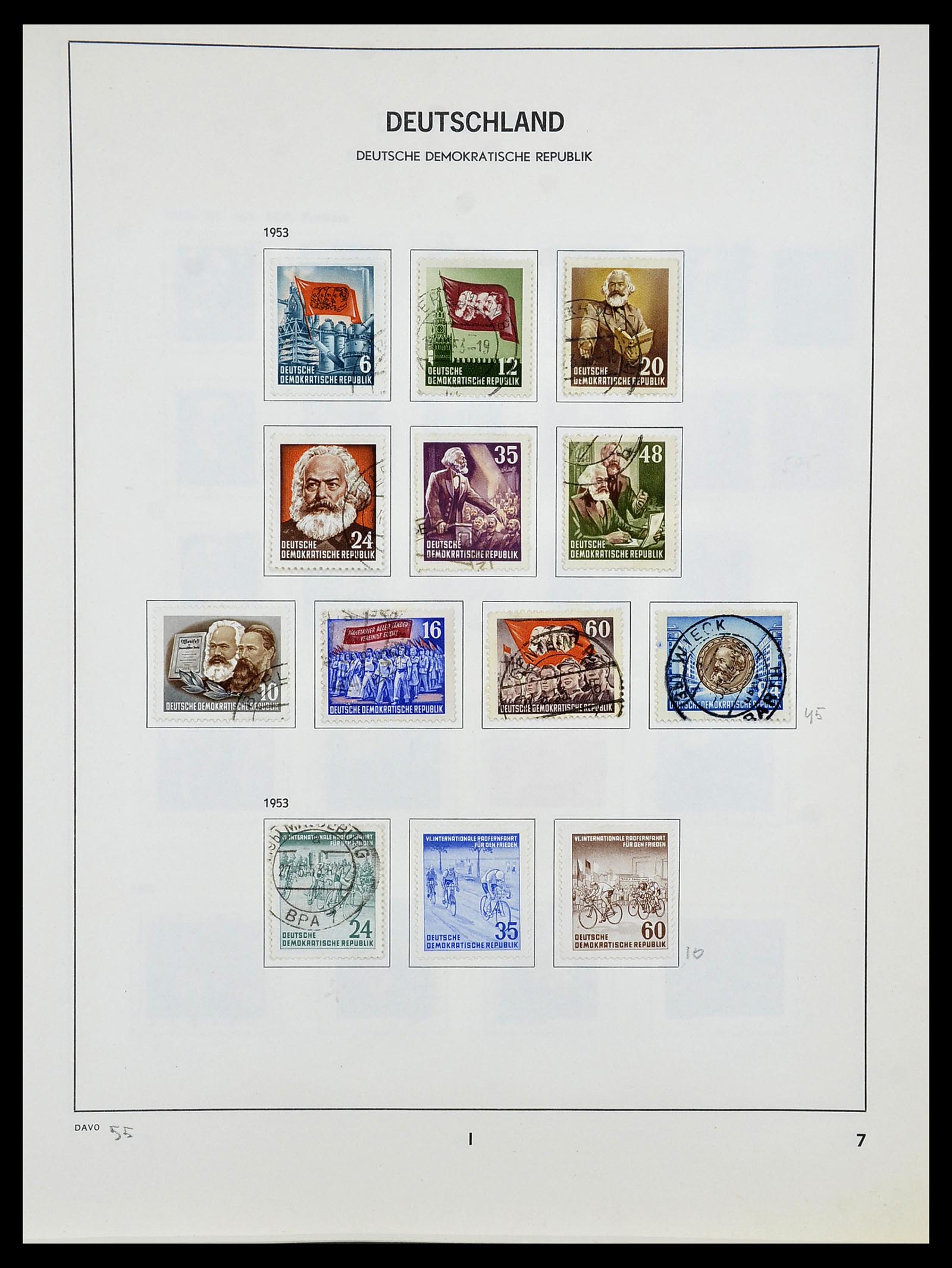 34489 006 - Postzegelverzameling 34489 DDR 1949-1990.