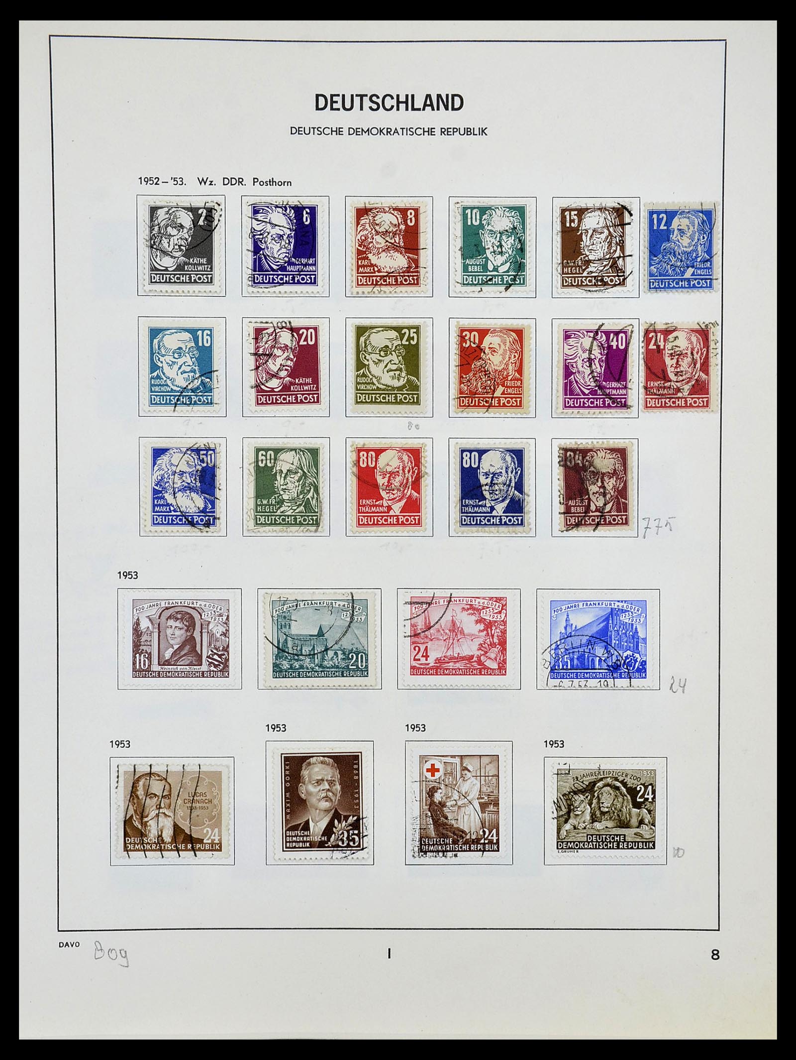34489 007 - Postzegelverzameling 34489 DDR 1949-1990.