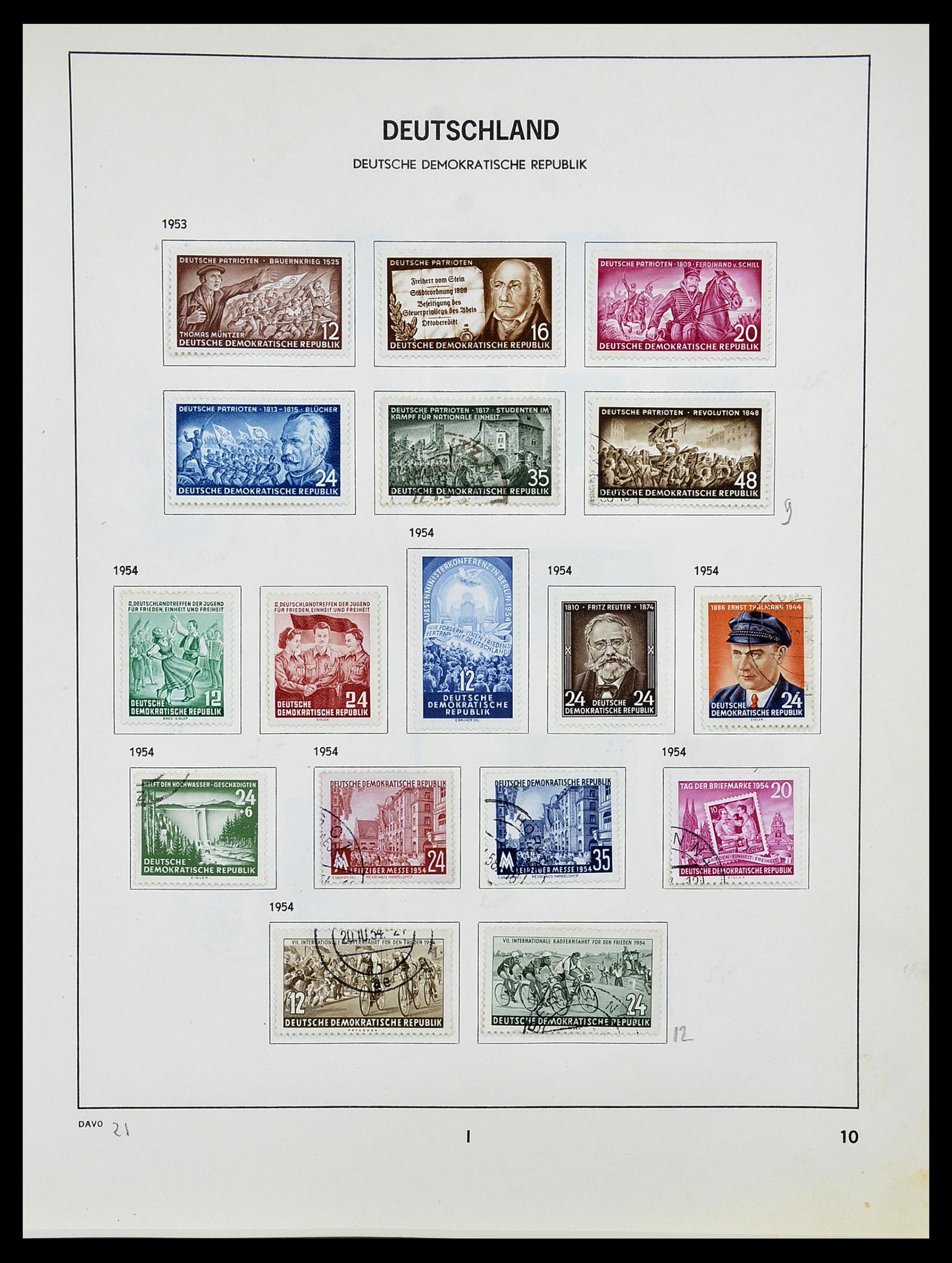 34489 009 - Stamp Collection 34489 GDR 1949-1990.