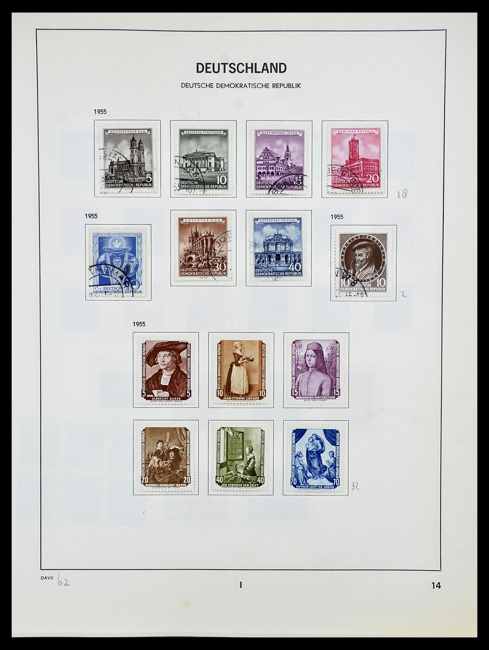 34489 014 - Stamp Collection 34489 GDR 1949-1990.