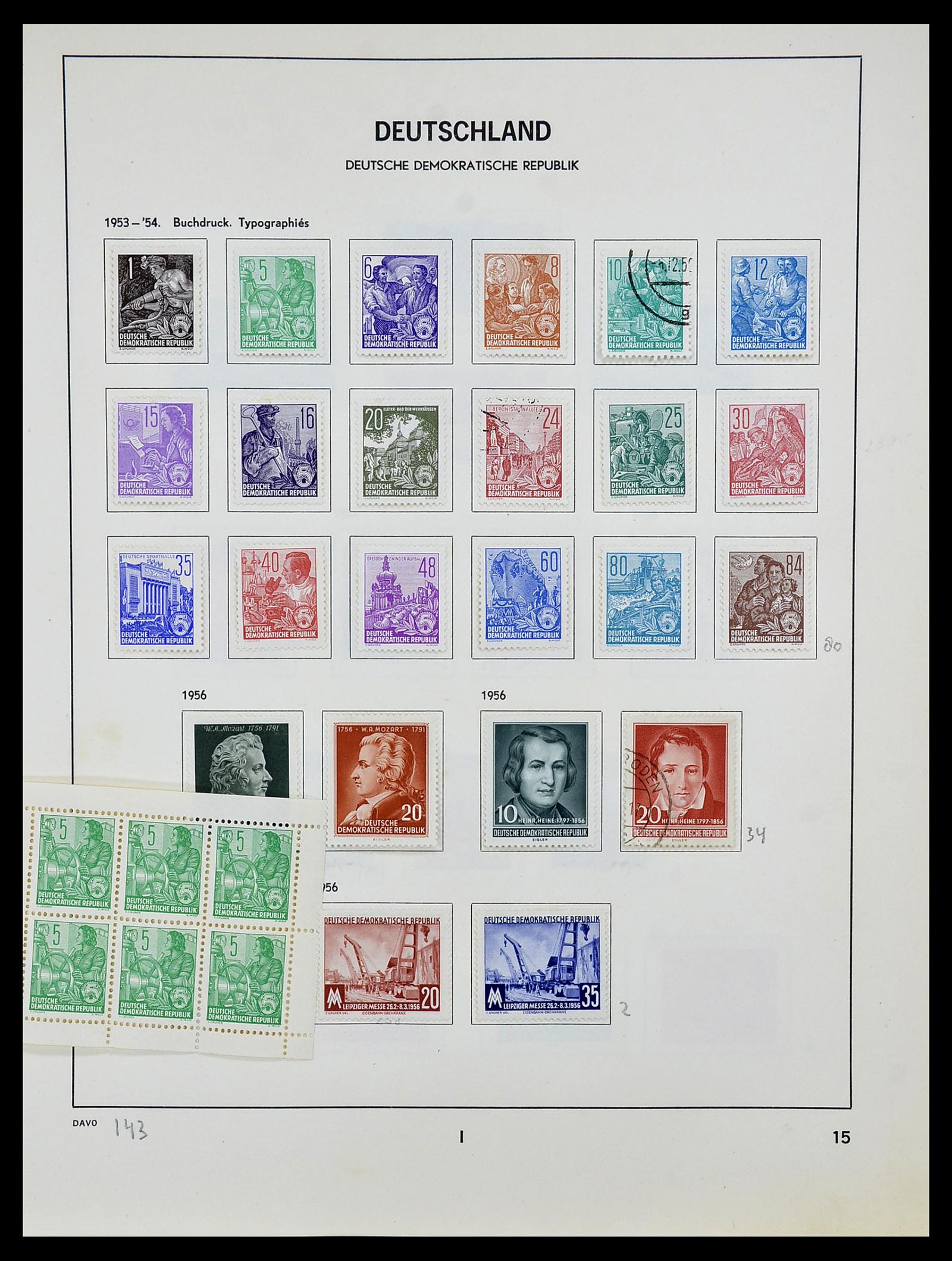 34489 015 - Postzegelverzameling 34489 DDR 1949-1990.
