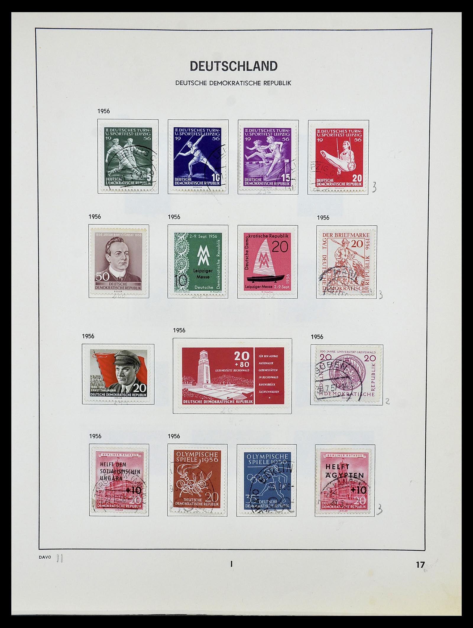 34489 017 - Postzegelverzameling 34489 DDR 1949-1990.