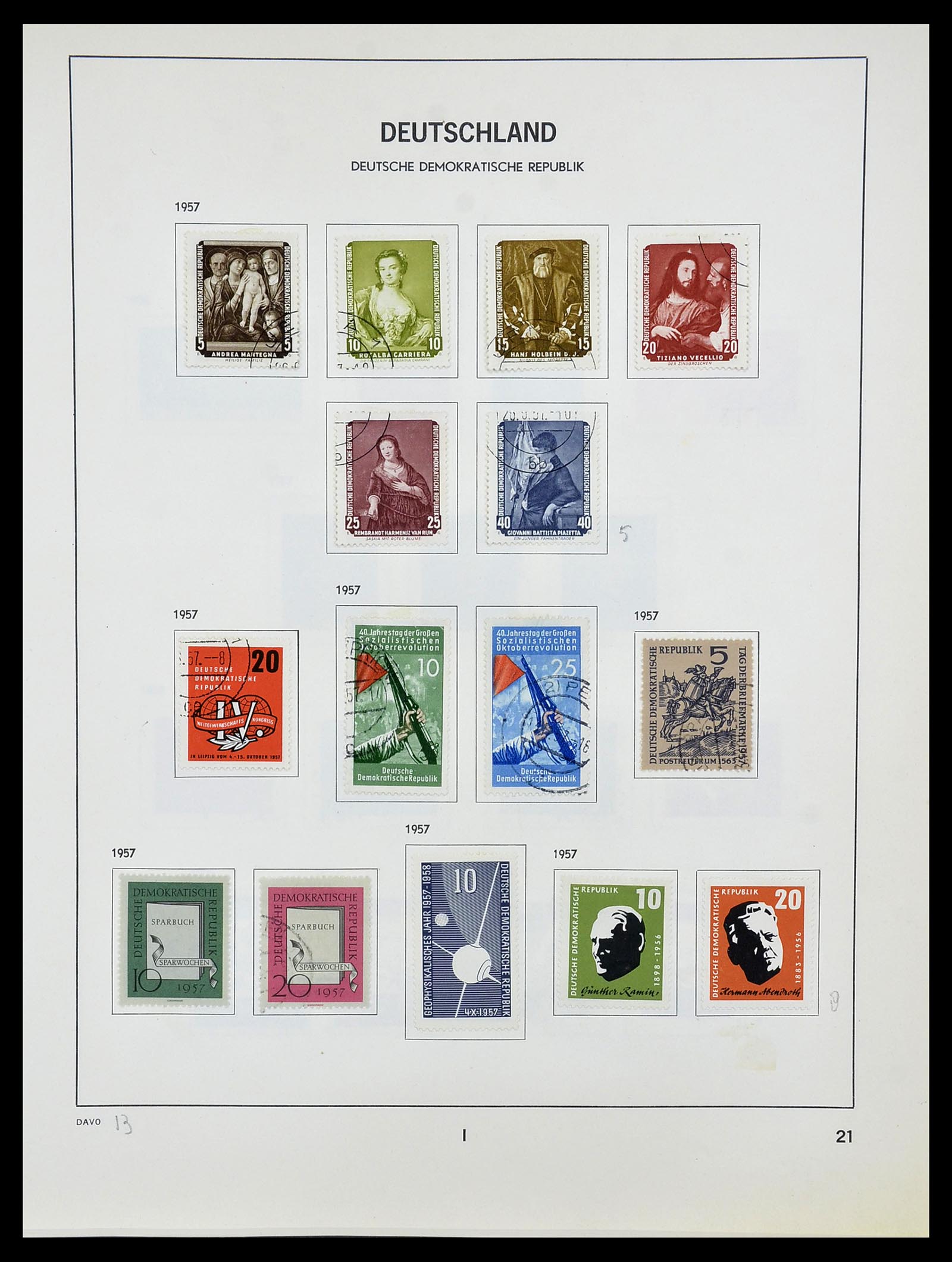 34489 021 - Postzegelverzameling 34489 DDR 1949-1990.