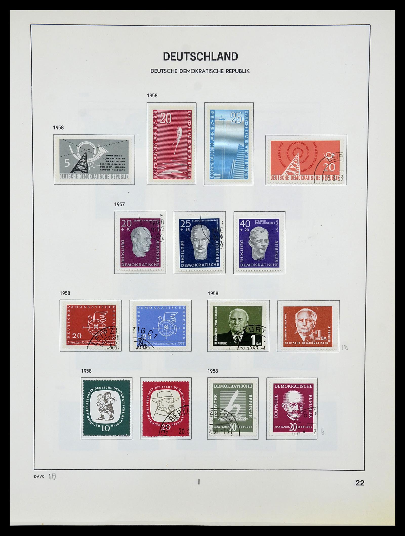 34489 022 - Postzegelverzameling 34489 DDR 1949-1990.