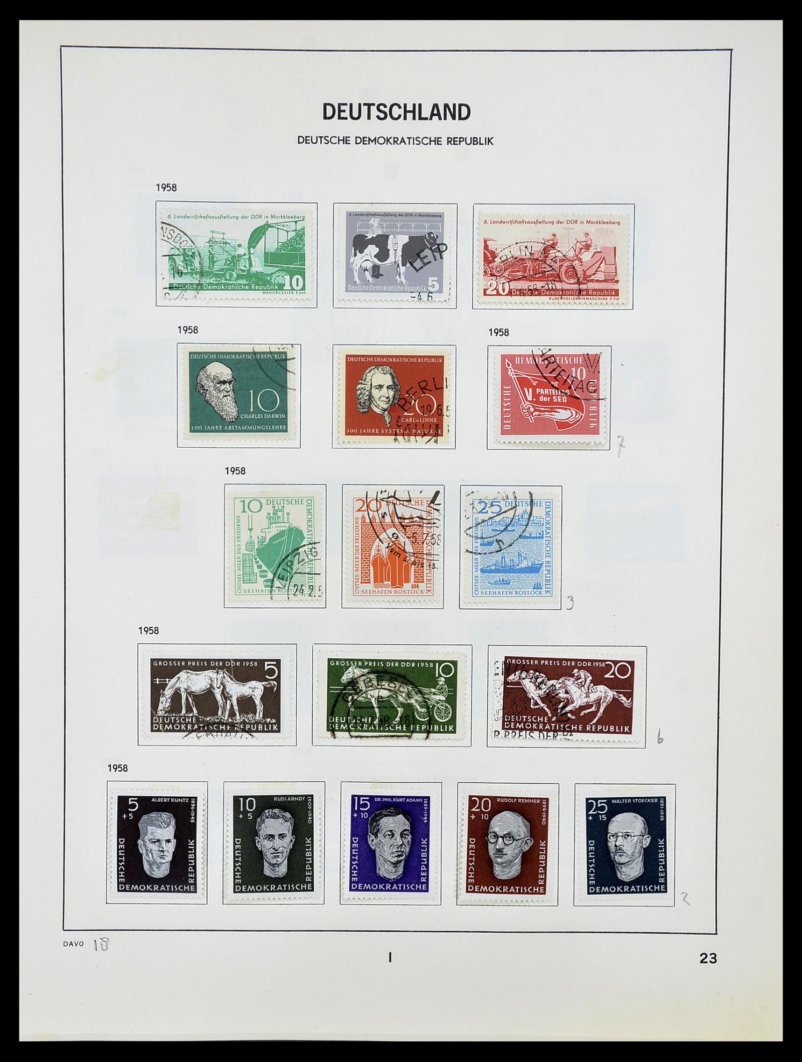 34489 023 - Postzegelverzameling 34489 DDR 1949-1990.