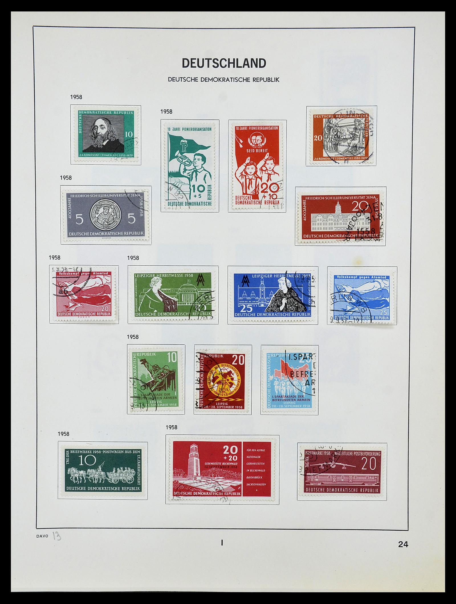 34489 024 - Stamp Collection 34489 GDR 1949-1990.
